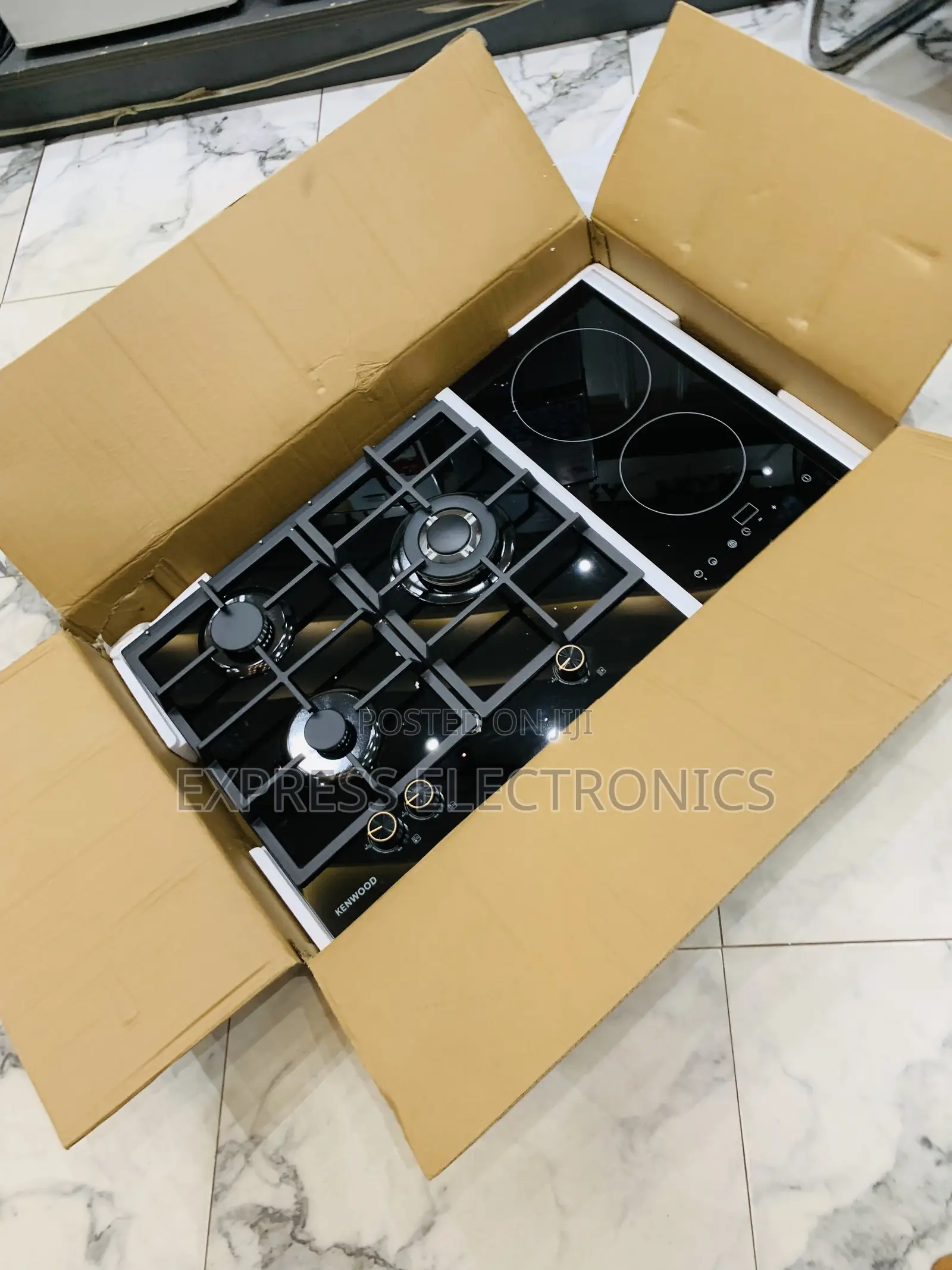 Ultra Modern Black Kenwood Built 90cm 3-2 Stove Ga. Electric