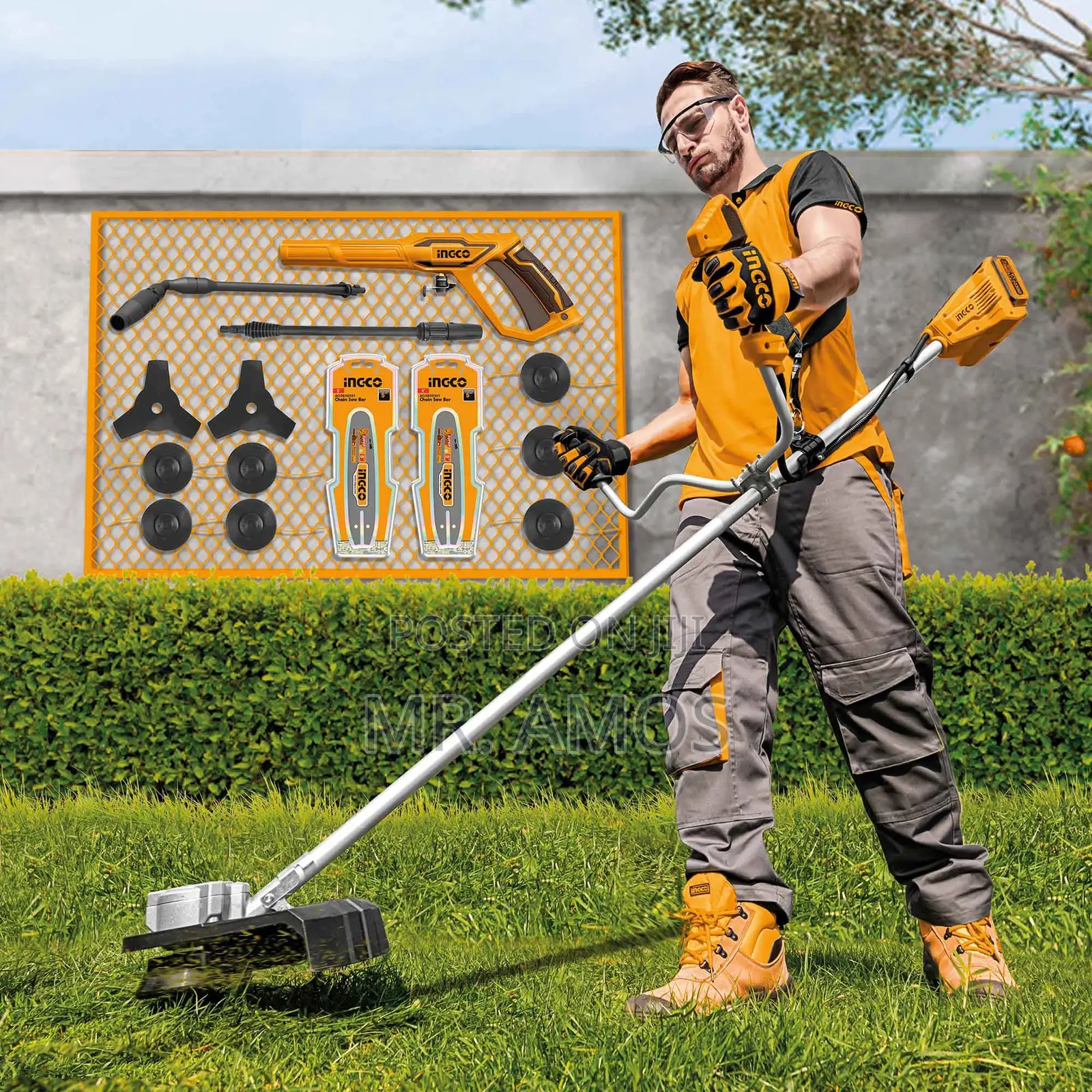 40V Cordless Brushless Grass Trimmer and Brush Cutter