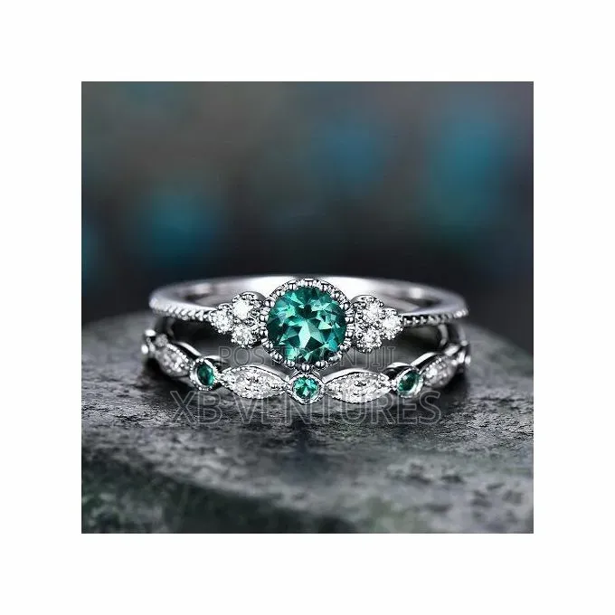 Emerald Wedding Rings