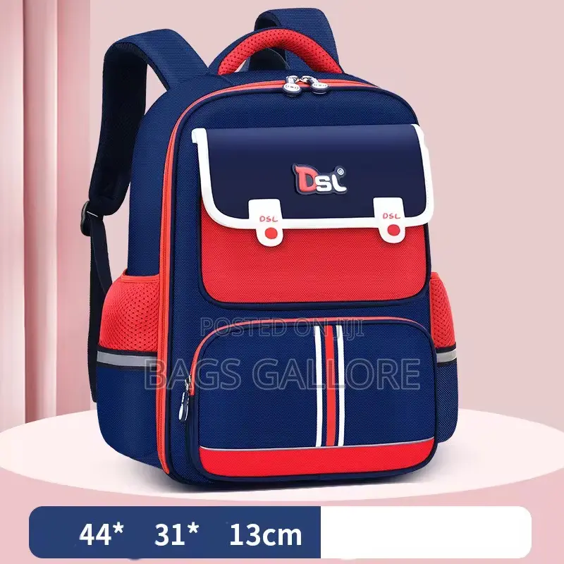 School Bag Red and Blue
