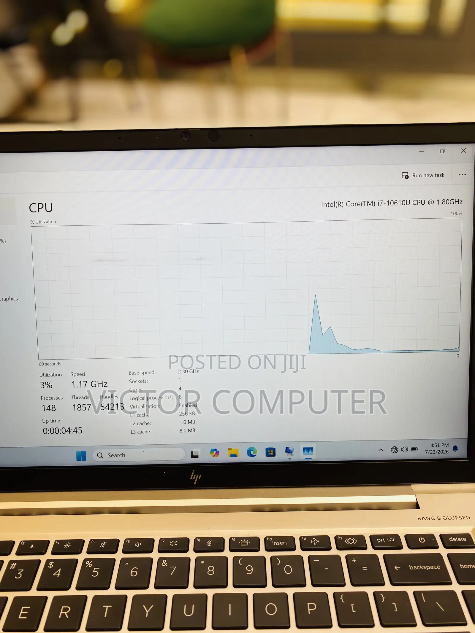 Laptop HP EliteBook 840 G7 16GB Intel Core i7 SSD 256GB