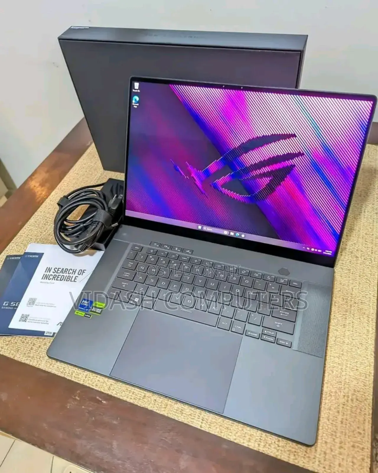 New Laptop Asus ROG Zephyrus G16 32GB Intel Core Ultra 9 SSD 1T