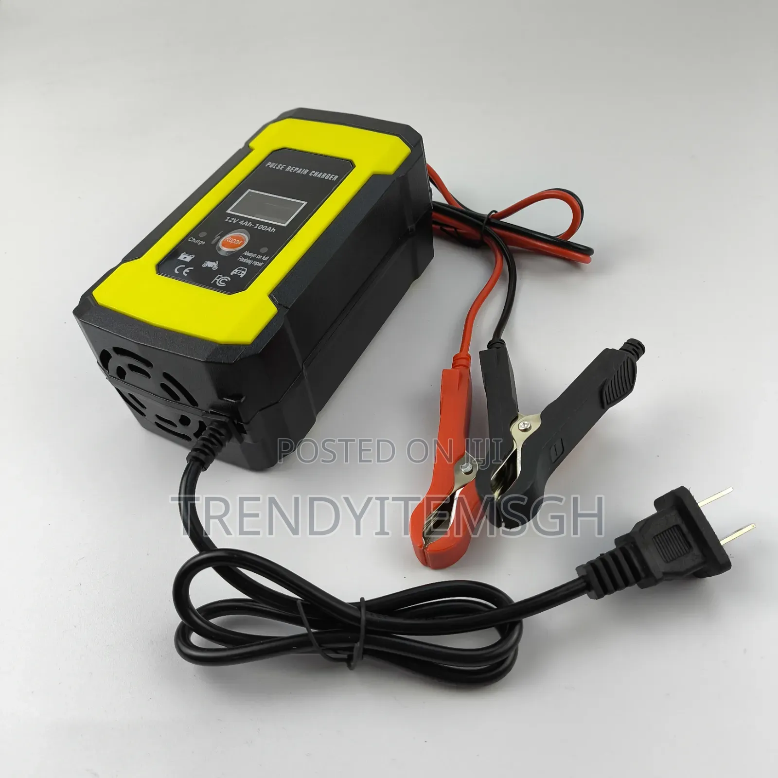 12V Smart Pulse Repair Car Battery Charger With LCD Display