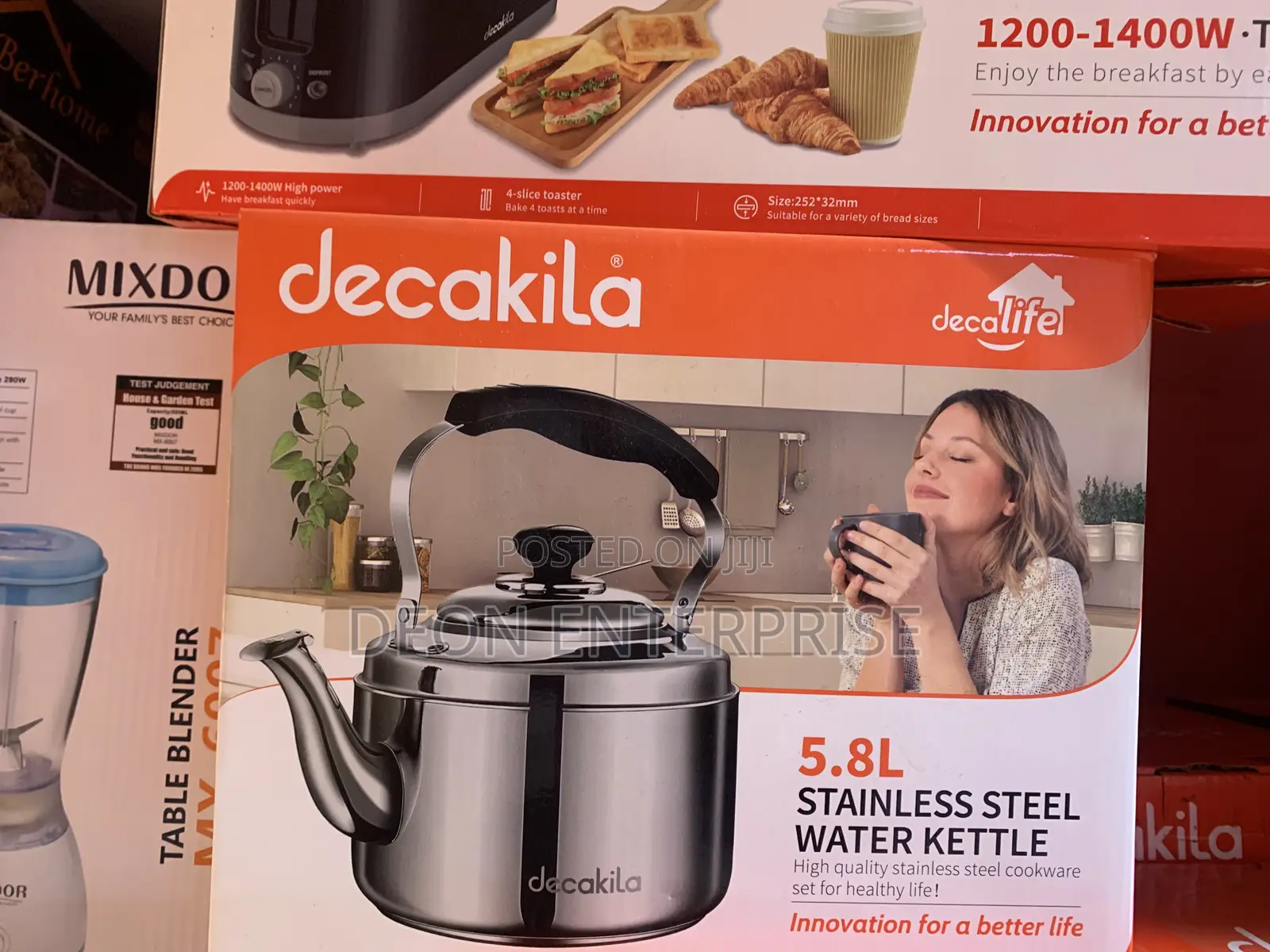 Decakila 5.8L Stainless Kettle