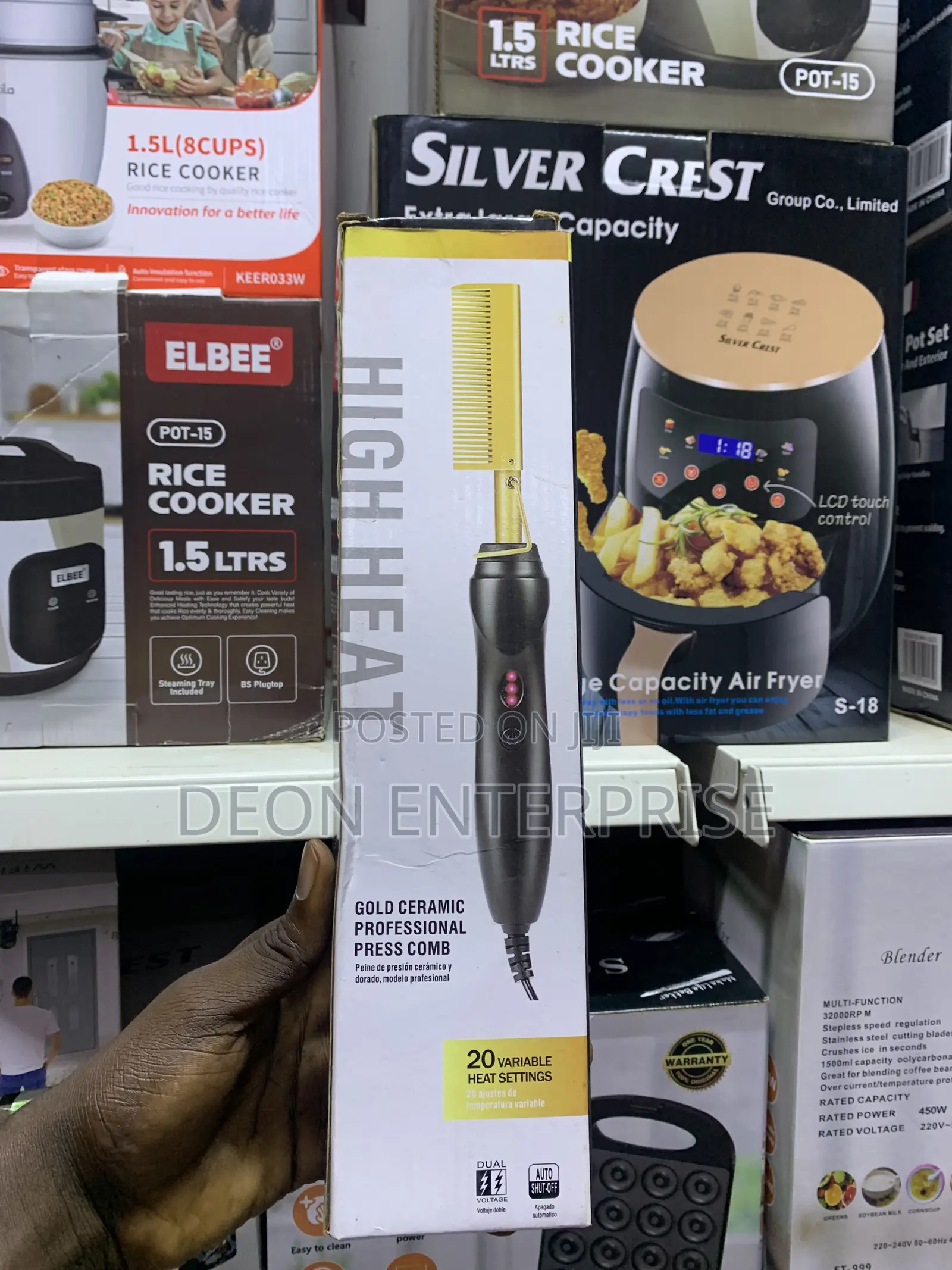 Single Hot Comb Straightener