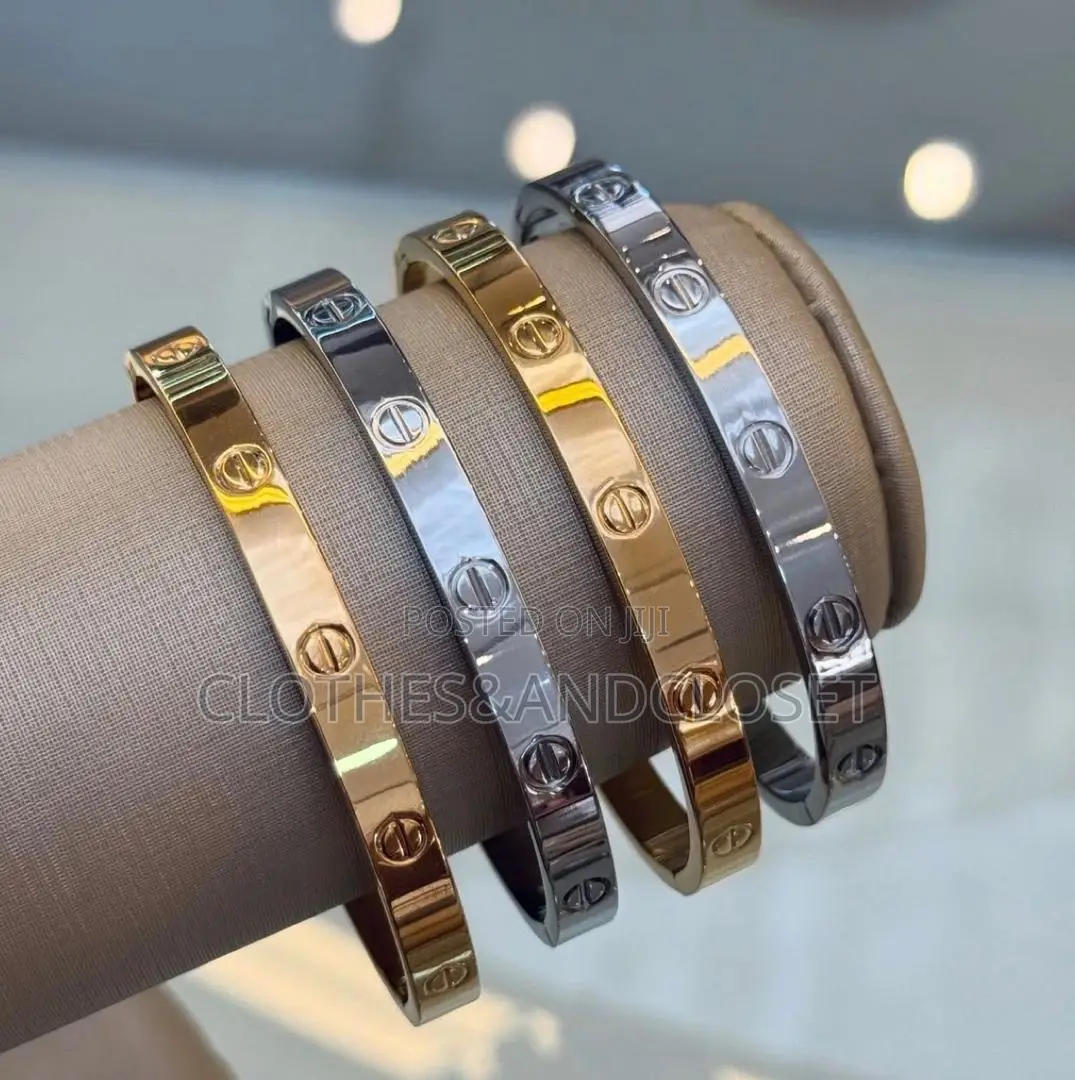 Trendy Gold Cartier Juste Un Clou Inspired Bangle Set