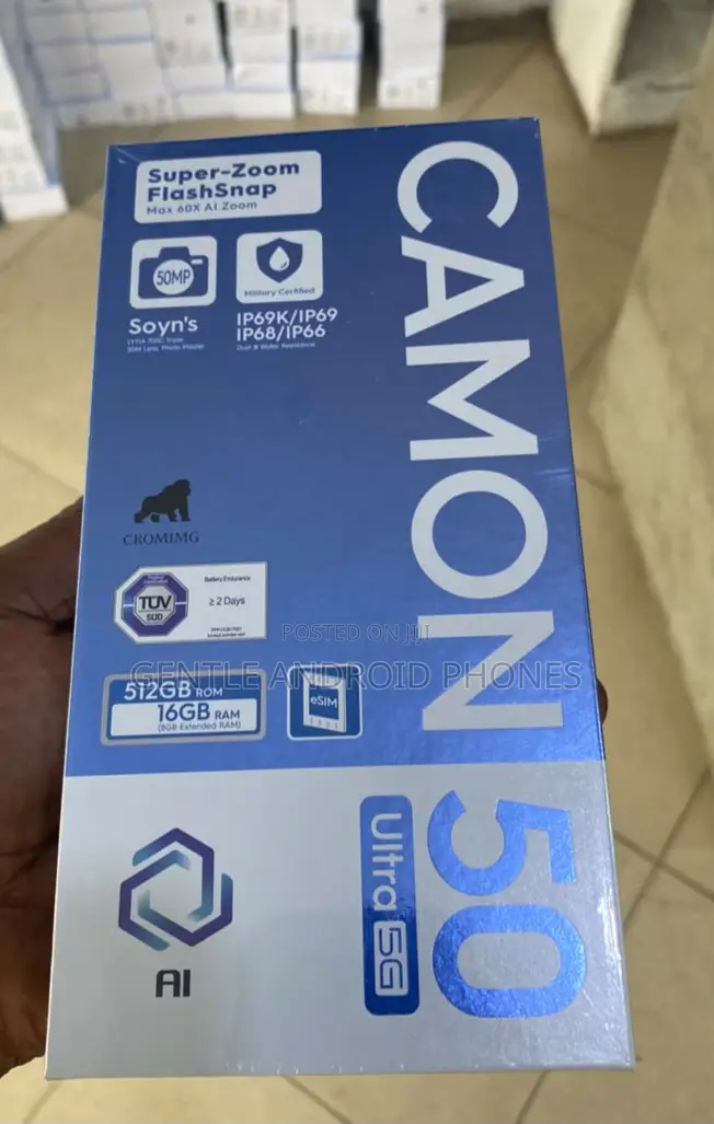 New Tecno Camon 50 Ultra 512 GB Black