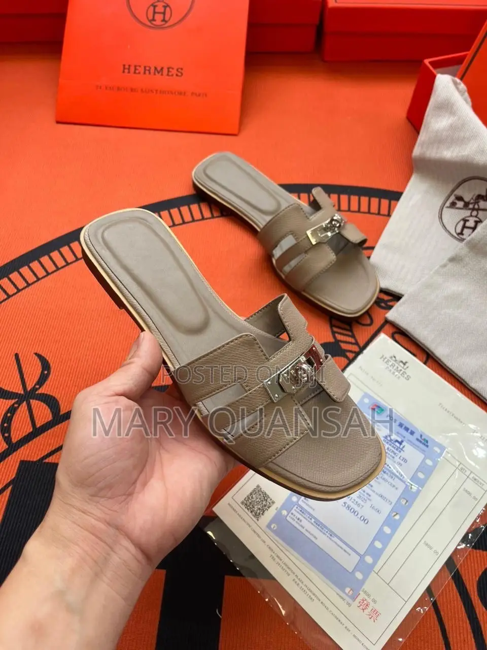 Hermes Slippers