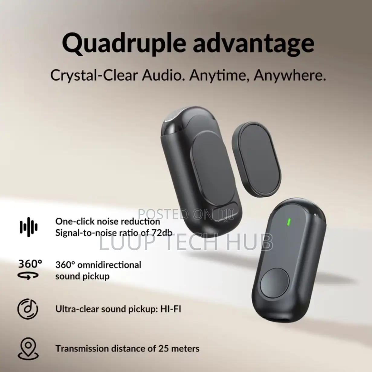 Original 2 in 1 Wireless Lapel Mic Type C