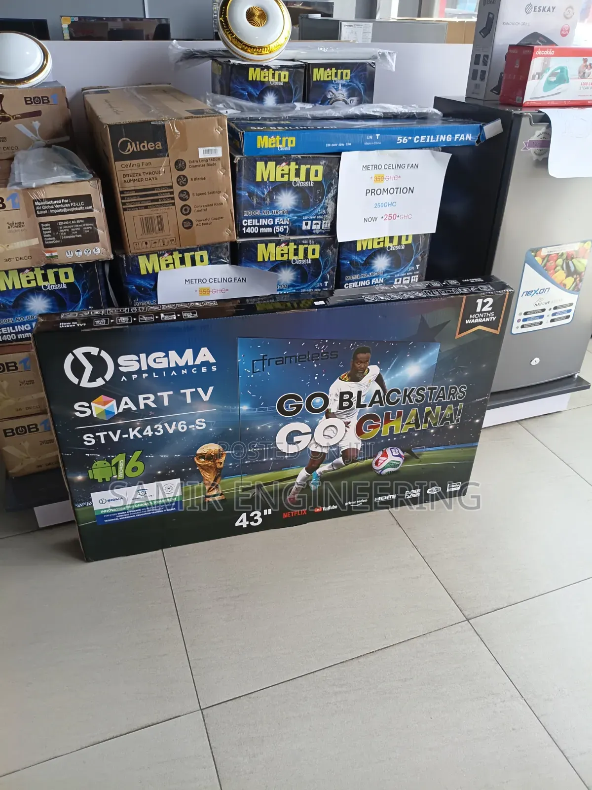 Sigma 43-Inches Frameless Smart Android TV: Immersive Full HD