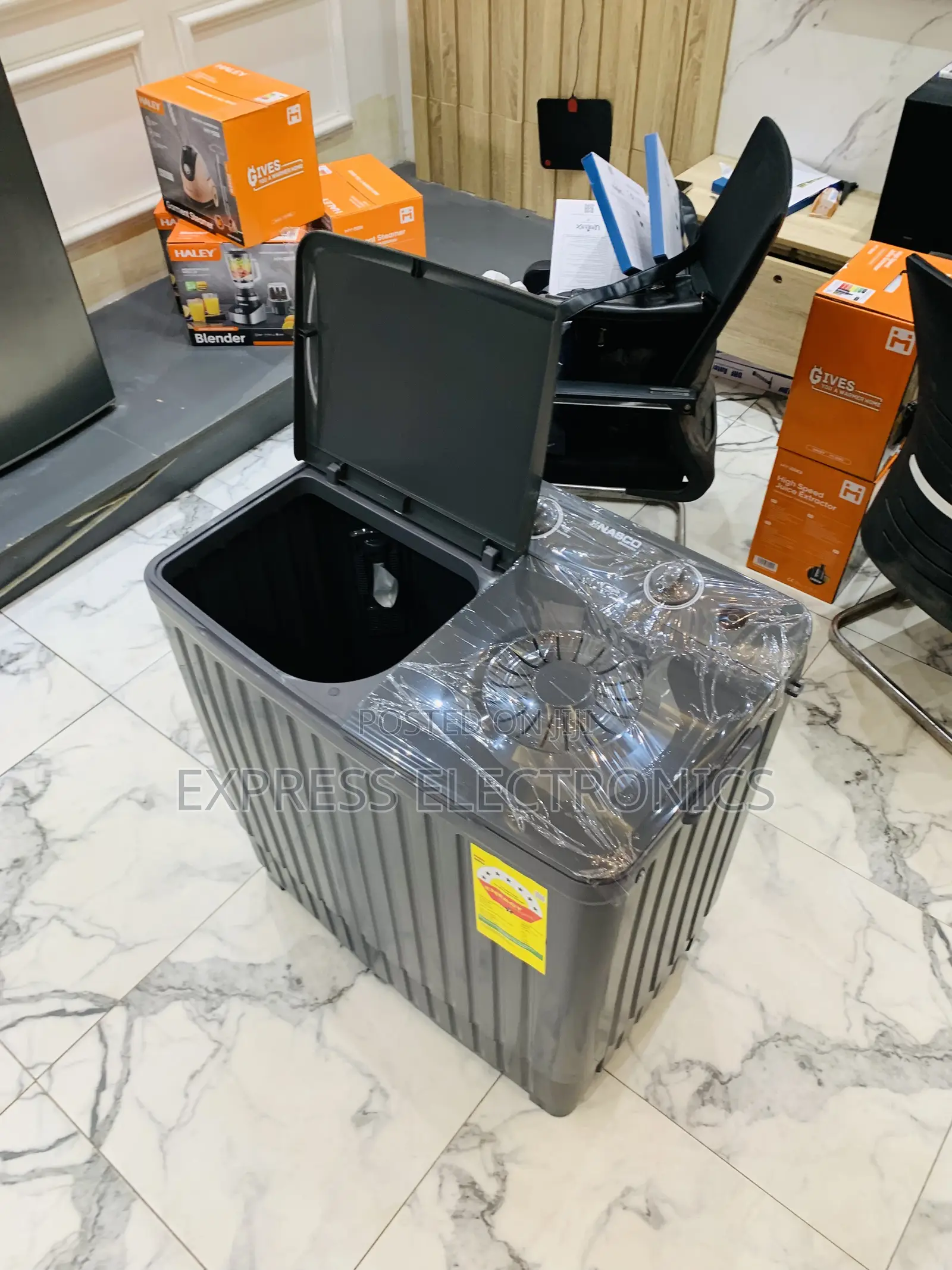 Highly Recommended Nasco Black 8kg Topload Twintub Semi Automatic