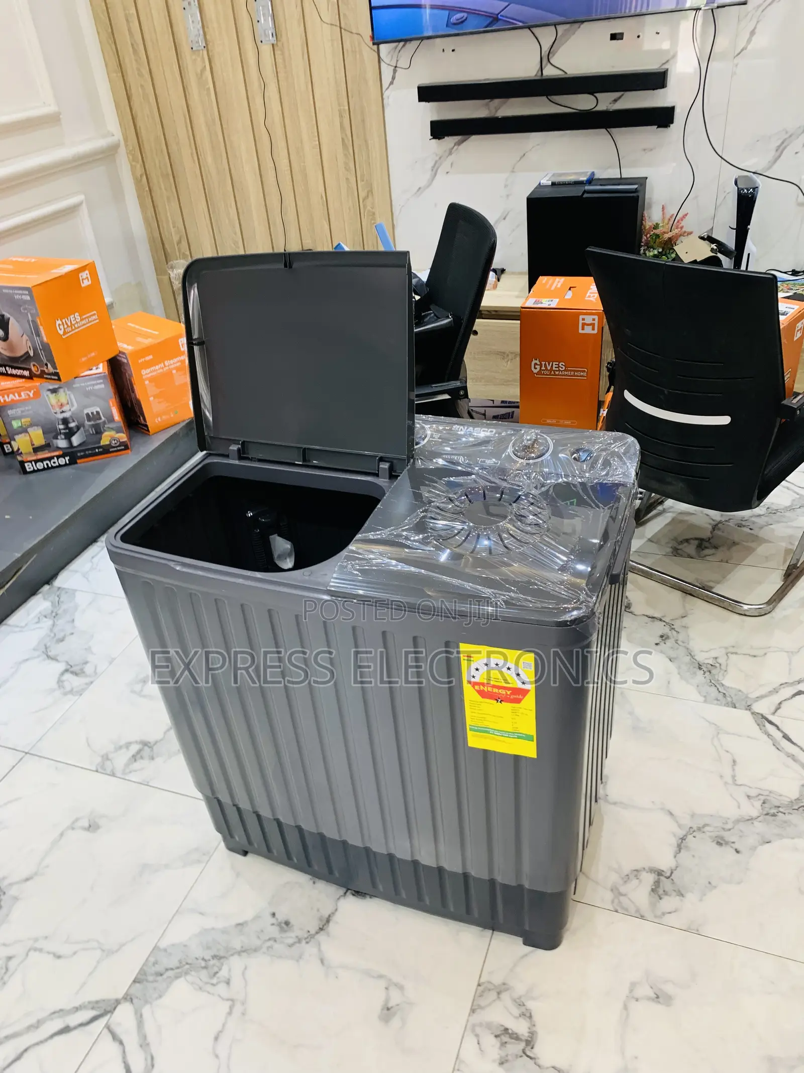 Highly Recommended Nasco Black 8kg Topload Twintub Semi Automatic