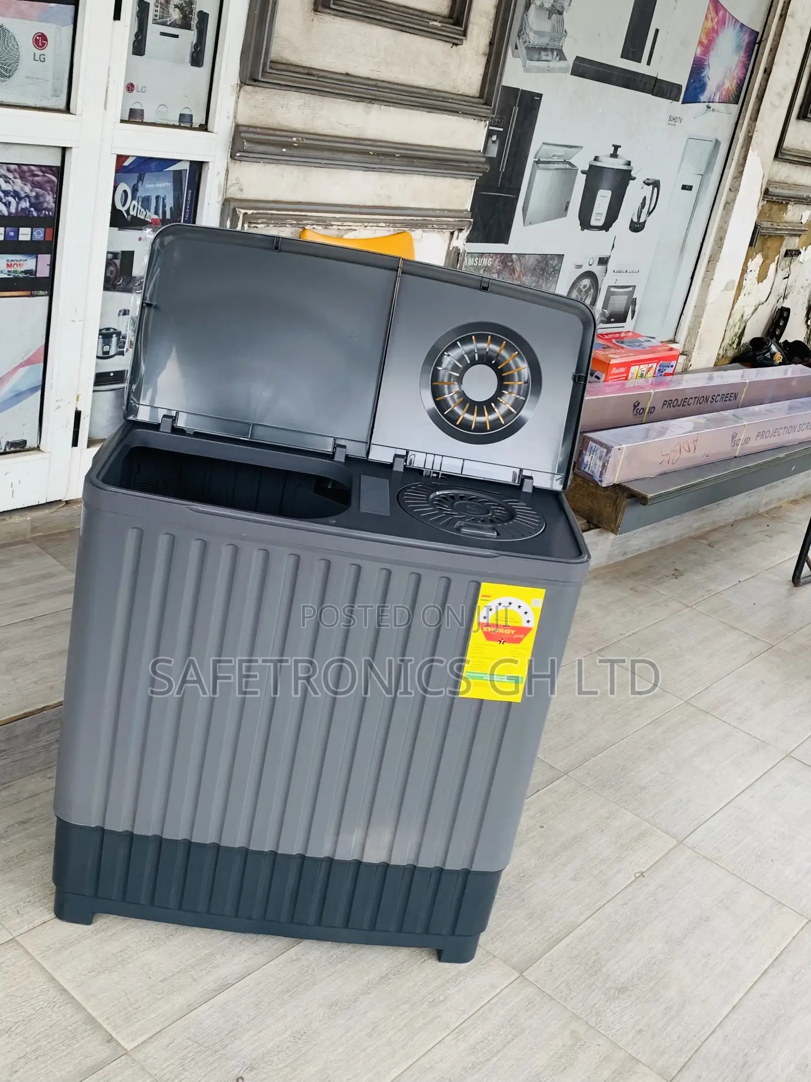 Trust New Nasco Washing Machine Semi Automatic 8 Kg Grey