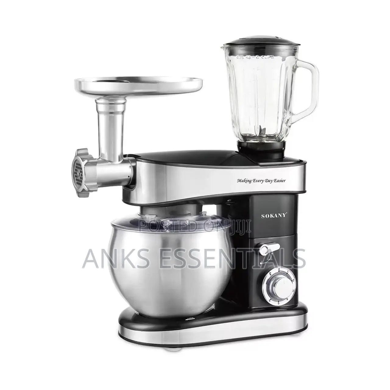 SOKANY Kitchen Master 7.5L Stand Mixer 1200W 6 Speeds