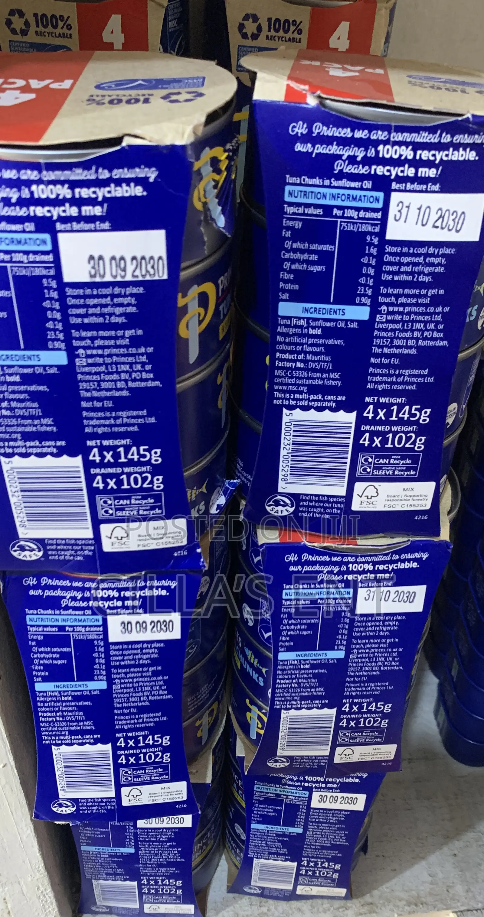 Princess Tuna Chunks in Sunflower Oil