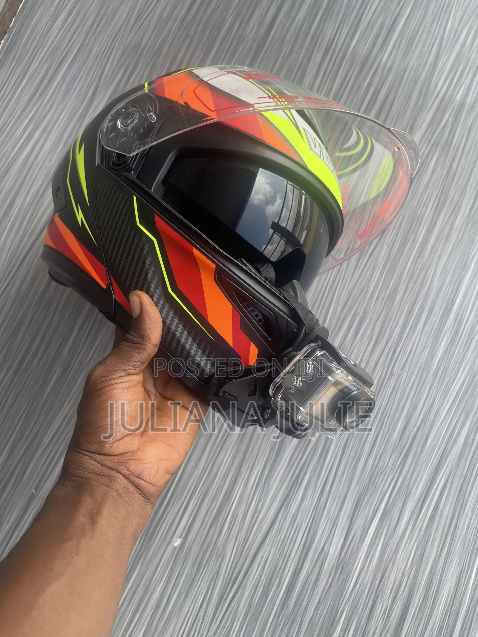 Original Professional Riders Helmet With Front Camera and Bluetooth