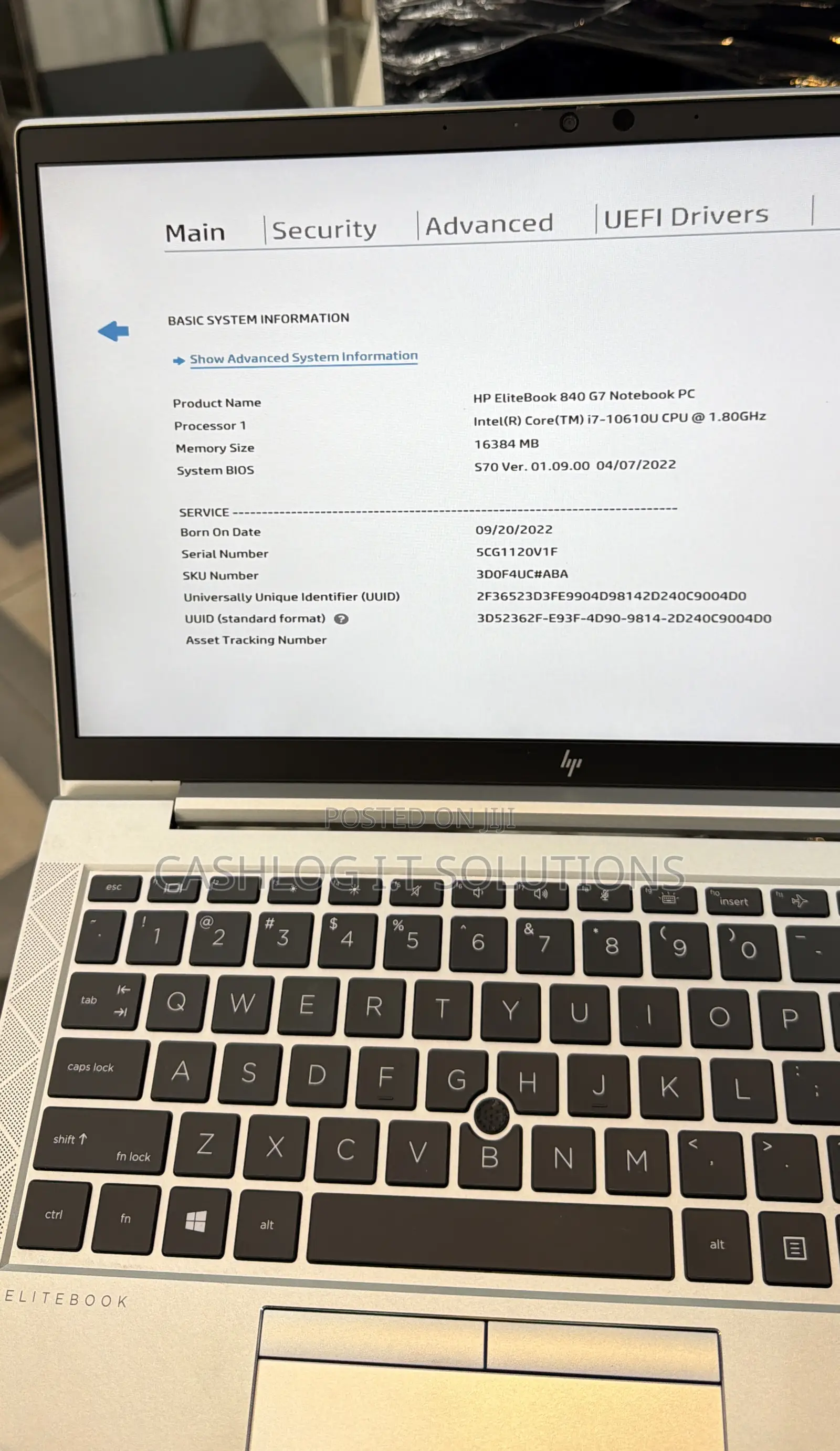 Laptop HP EliteBook 840 G7 16GB Intel Core i7 SSD 256GB