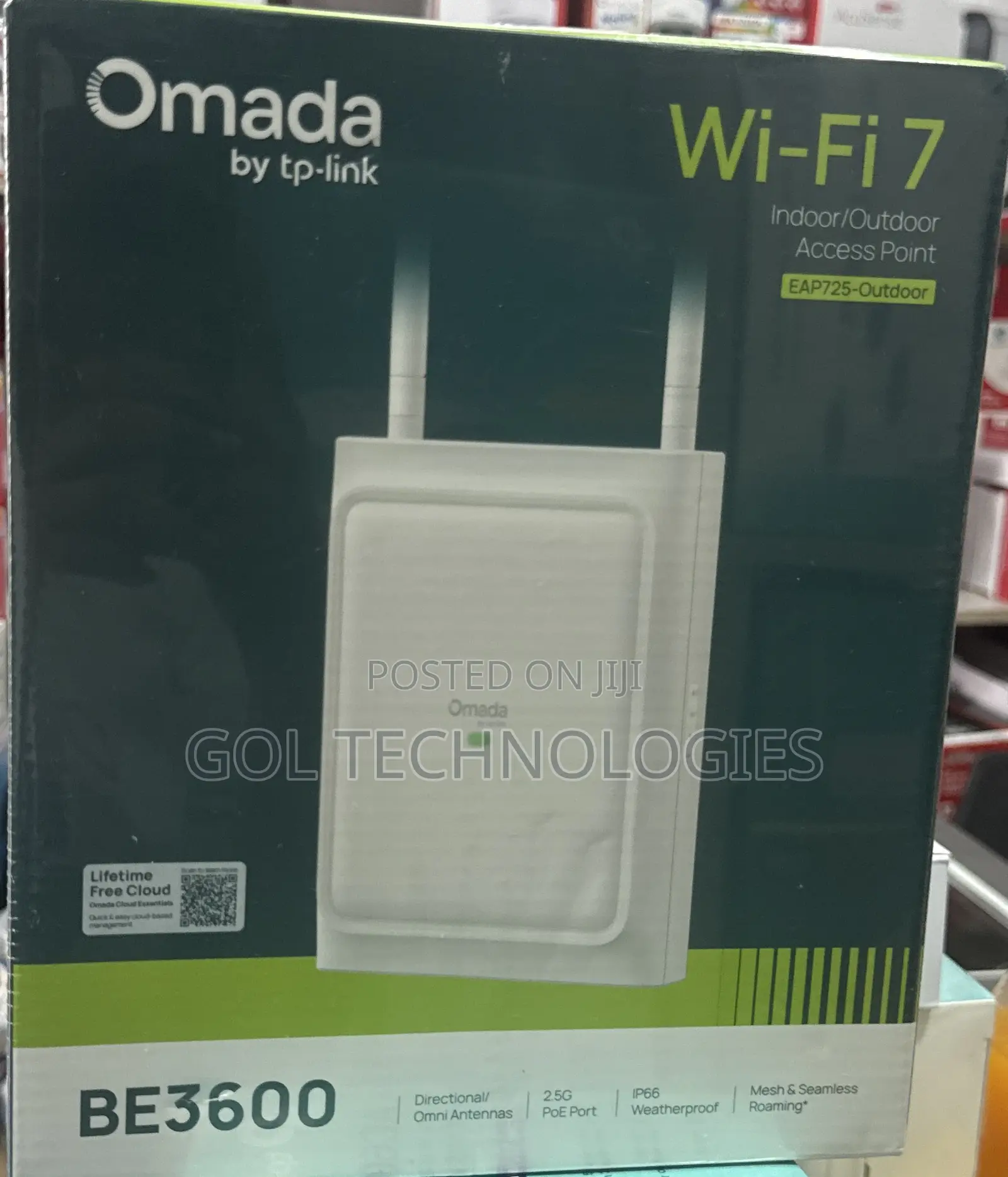 Omada TP-Link Wifi7 Indoor/Outdoor Access Point Eap725-Outdoor