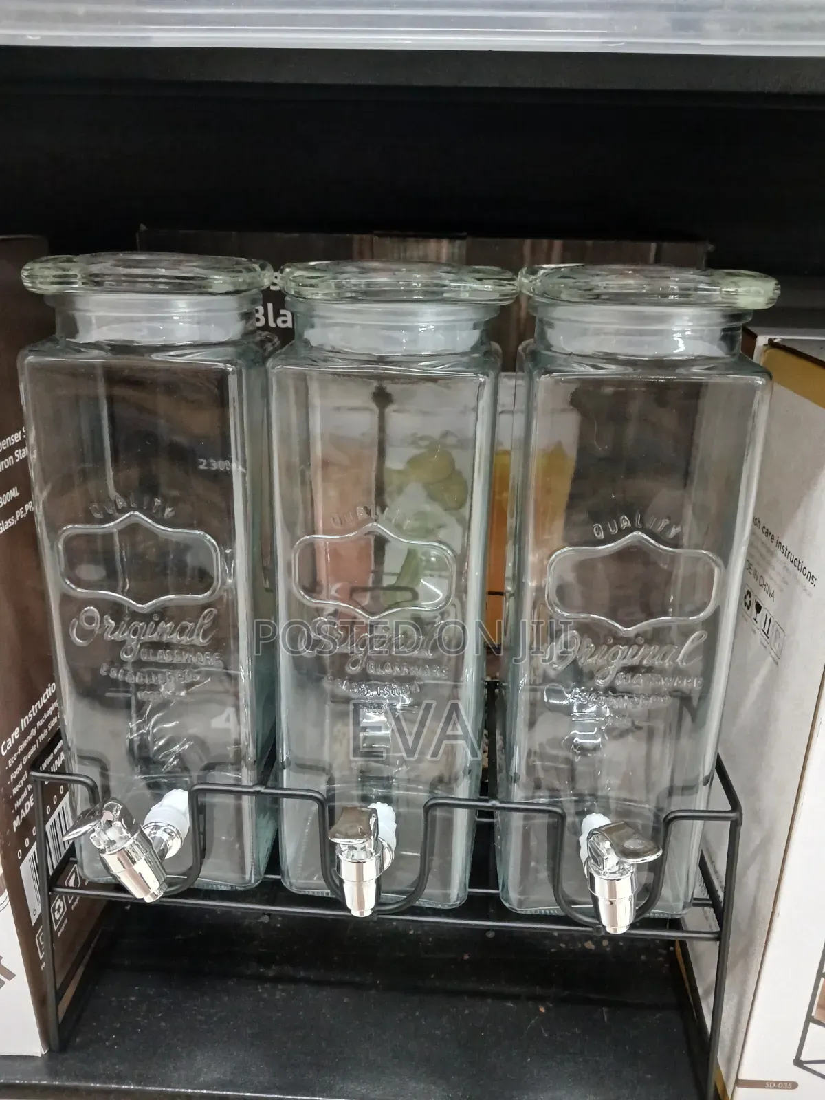 3 × Glass Dispenser Set