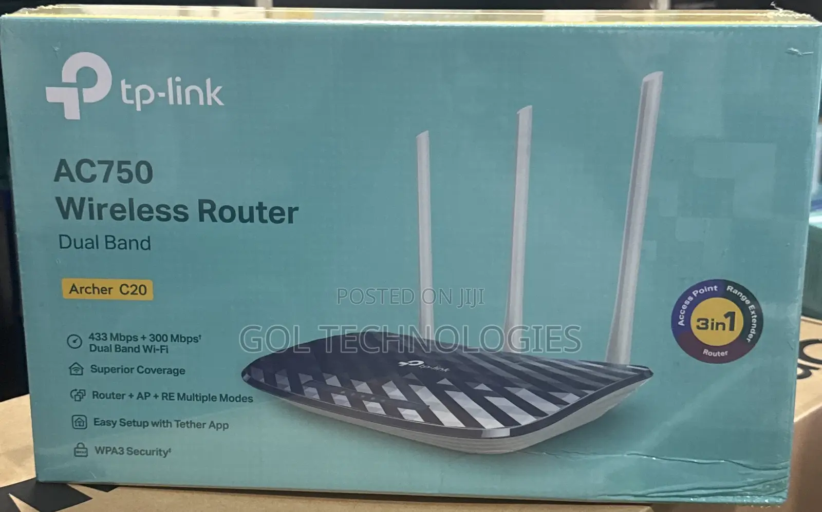 TP-Link Ac750 Wireless Router Dual Band Archer C20