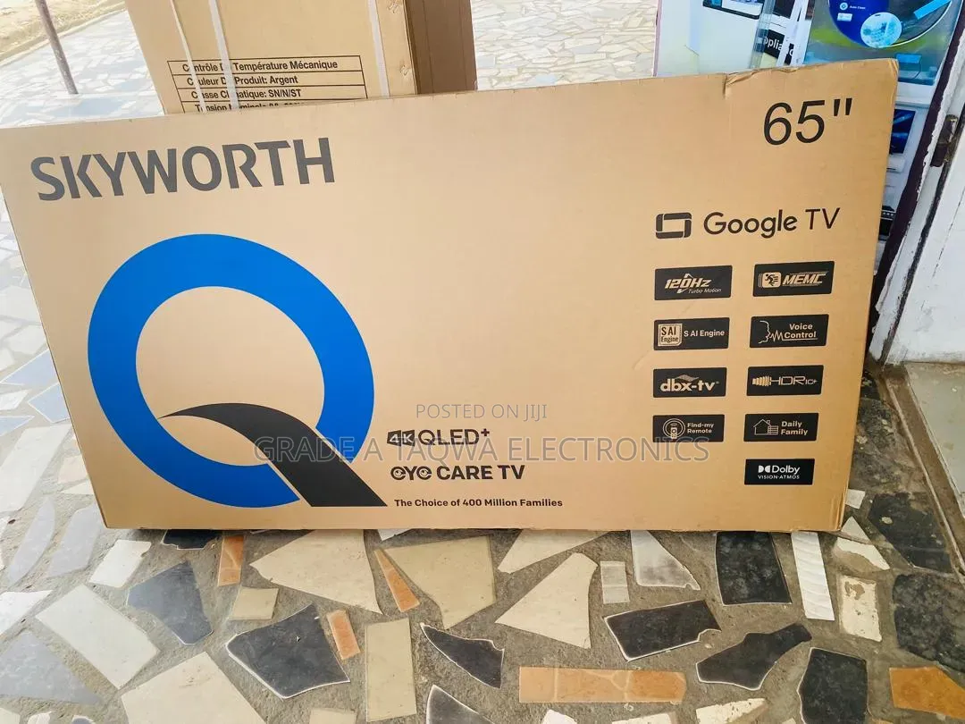  UHD(3840 X 2160 Pixels) Skyworth 65inch QLED Google TV