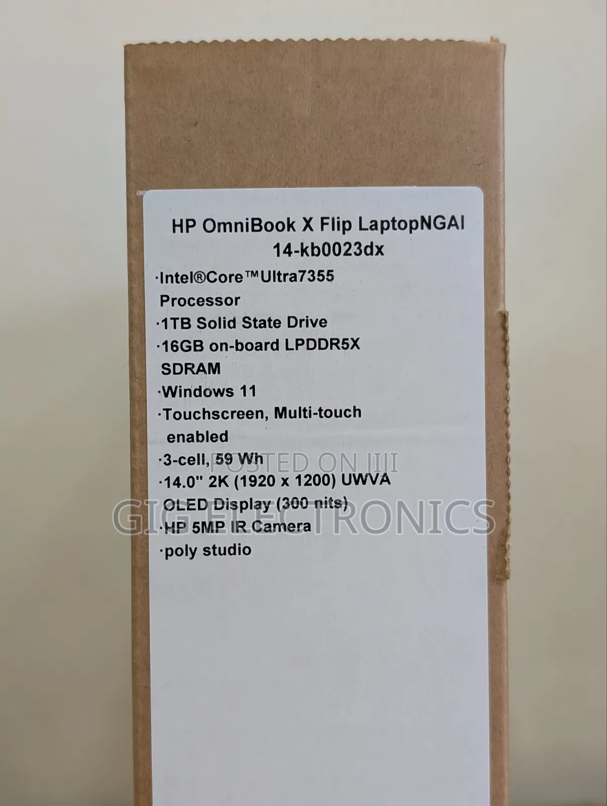 New Laptop HP OmniBook X Flip 14" 16GB Intel Core Ultra 7 SSD 1T