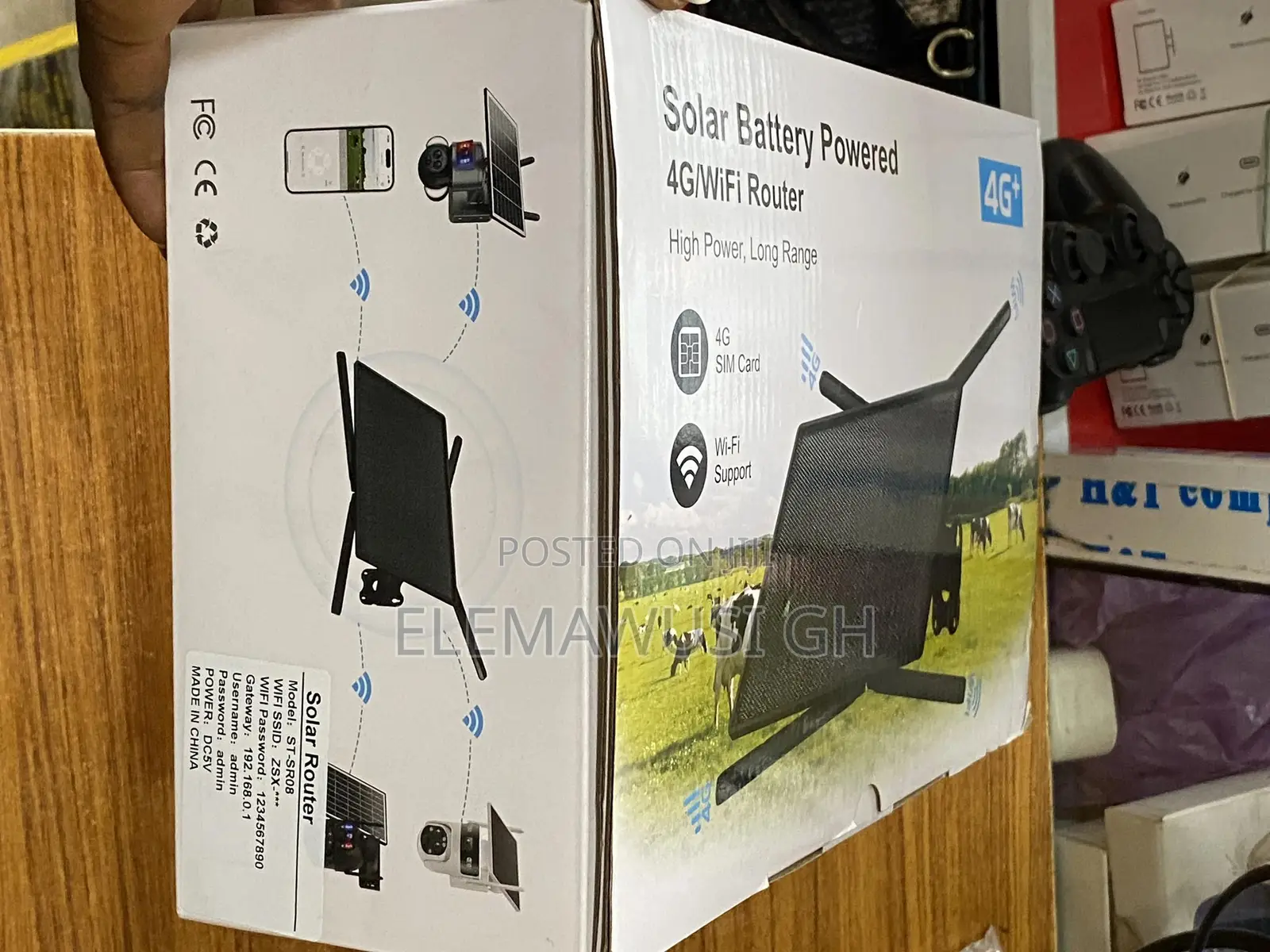 4g Solar Battery Powered Wifi Router Outdoor Waterproof