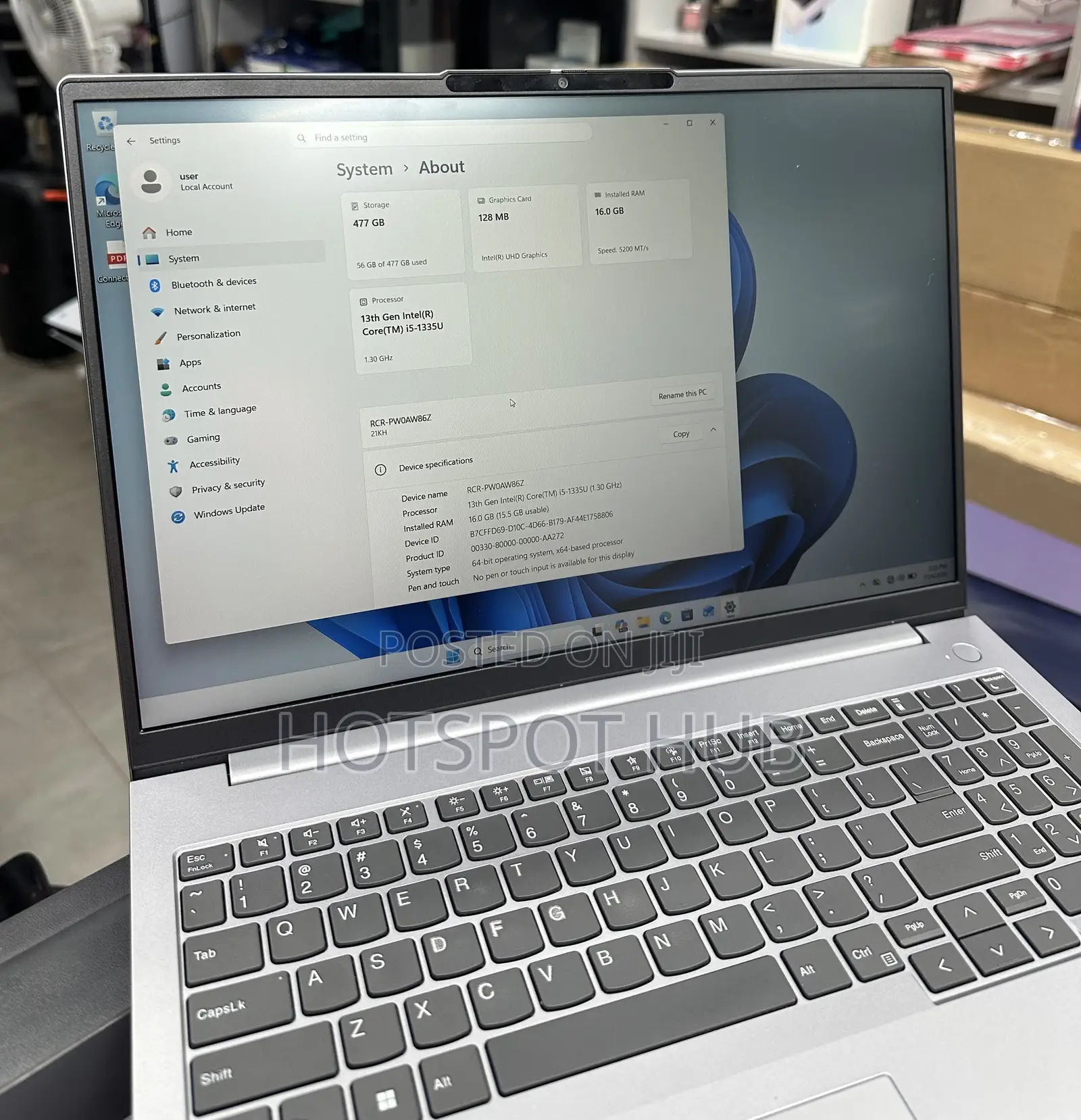 Laptop Lenovo ThinkBook 13 16GB Intel Core i5 SSD 512GB
