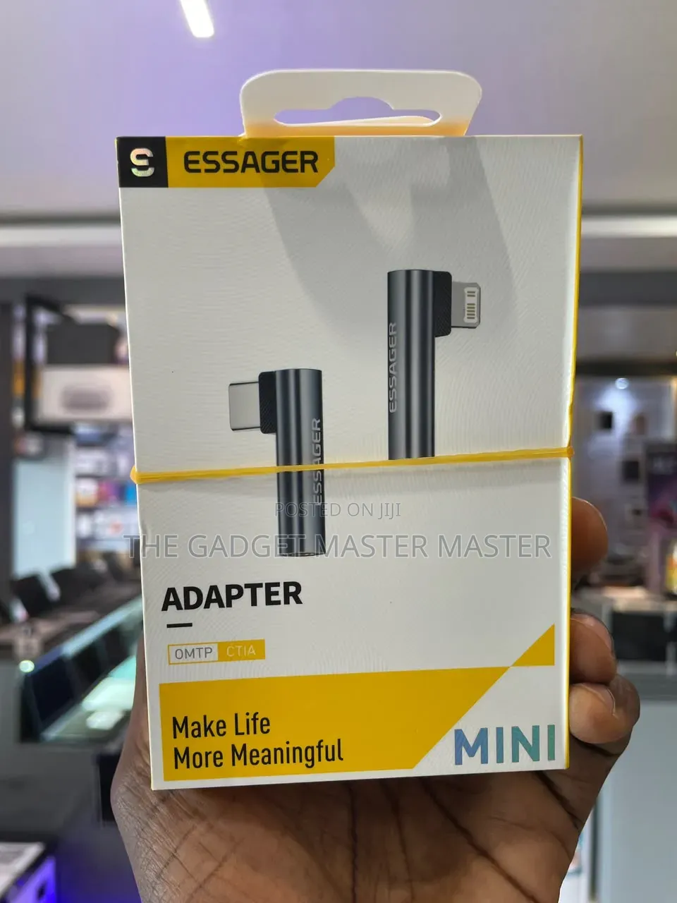 Essager Type-C and Lightning to 3.5mm Audio Converter Adapter