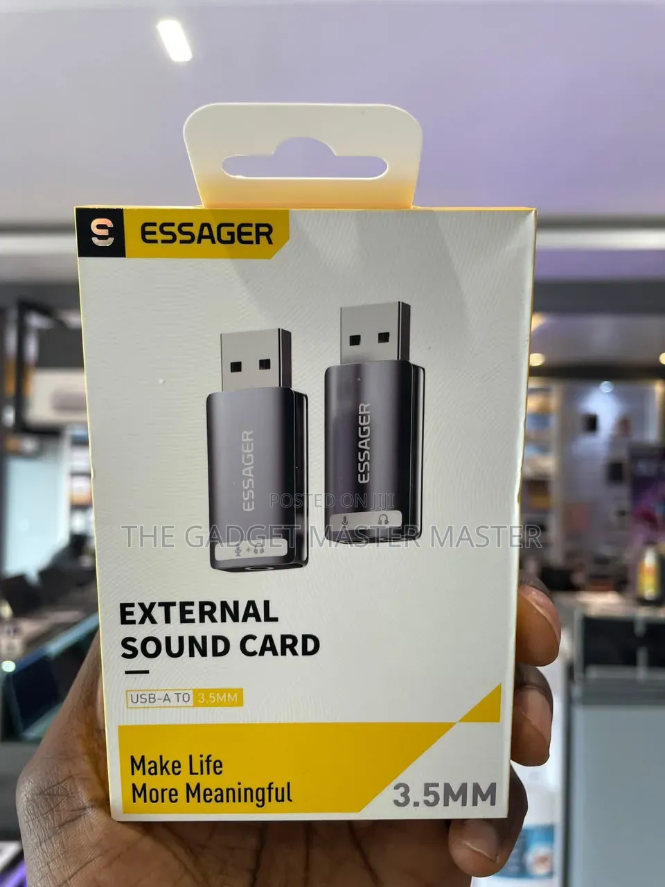 Essager USB to Dual 3.5mm Sound Source Cable Adapter