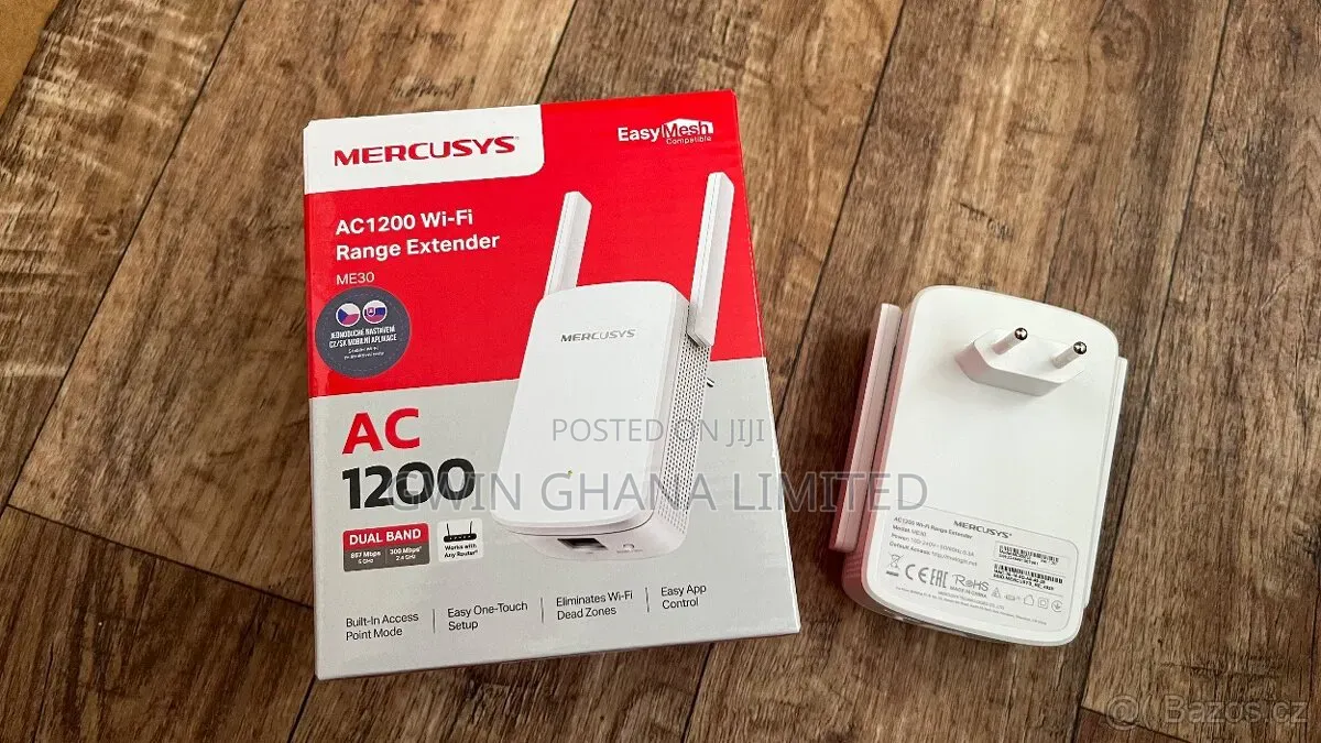 TP-Link Mercusys ME30 AC1200 1200mps Dual Band Gigabit Mesh Extender.