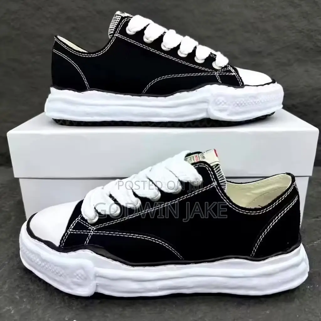 Maison Mihara Yasuhiro Peterson Original Sole Canvas Low – Black/White