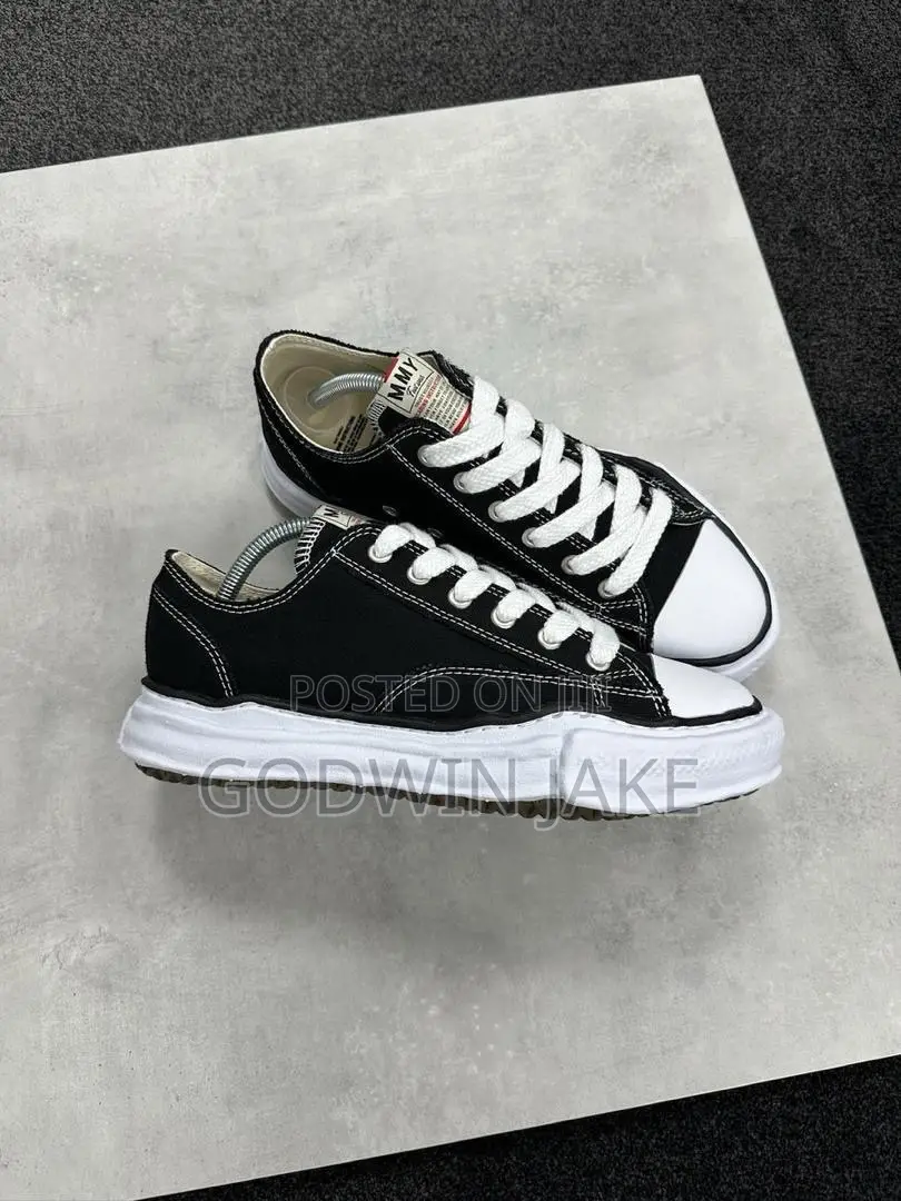 Maison Mihara Yasuhiro Peterson Original Sole Canvas Low – Black/White