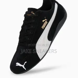 Affordable PUMA Speedcat Low-Top Sneakers "Black/White"