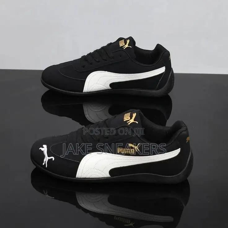 Affordable PUMA Speedcat Low-Top Sneakers "Black/White"