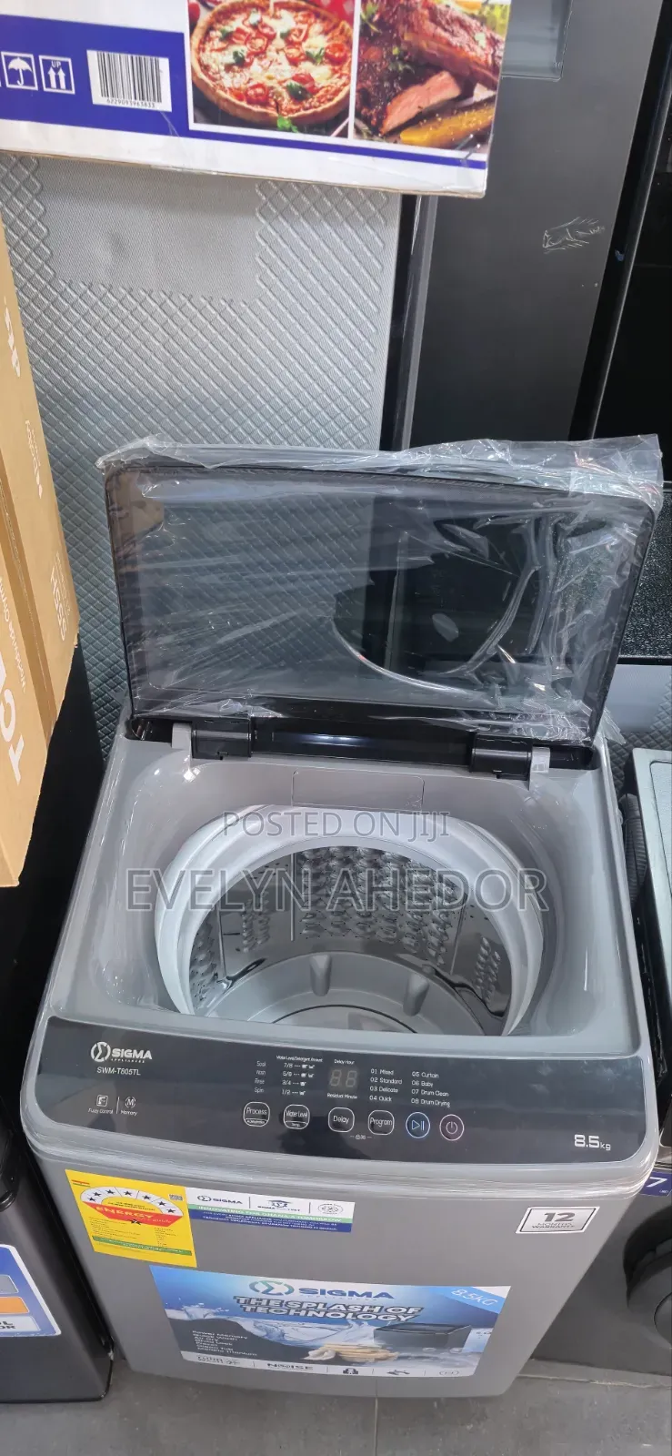 Metalic Titanium Sigma 8kg Washing Machine Fully Automatic for Sale