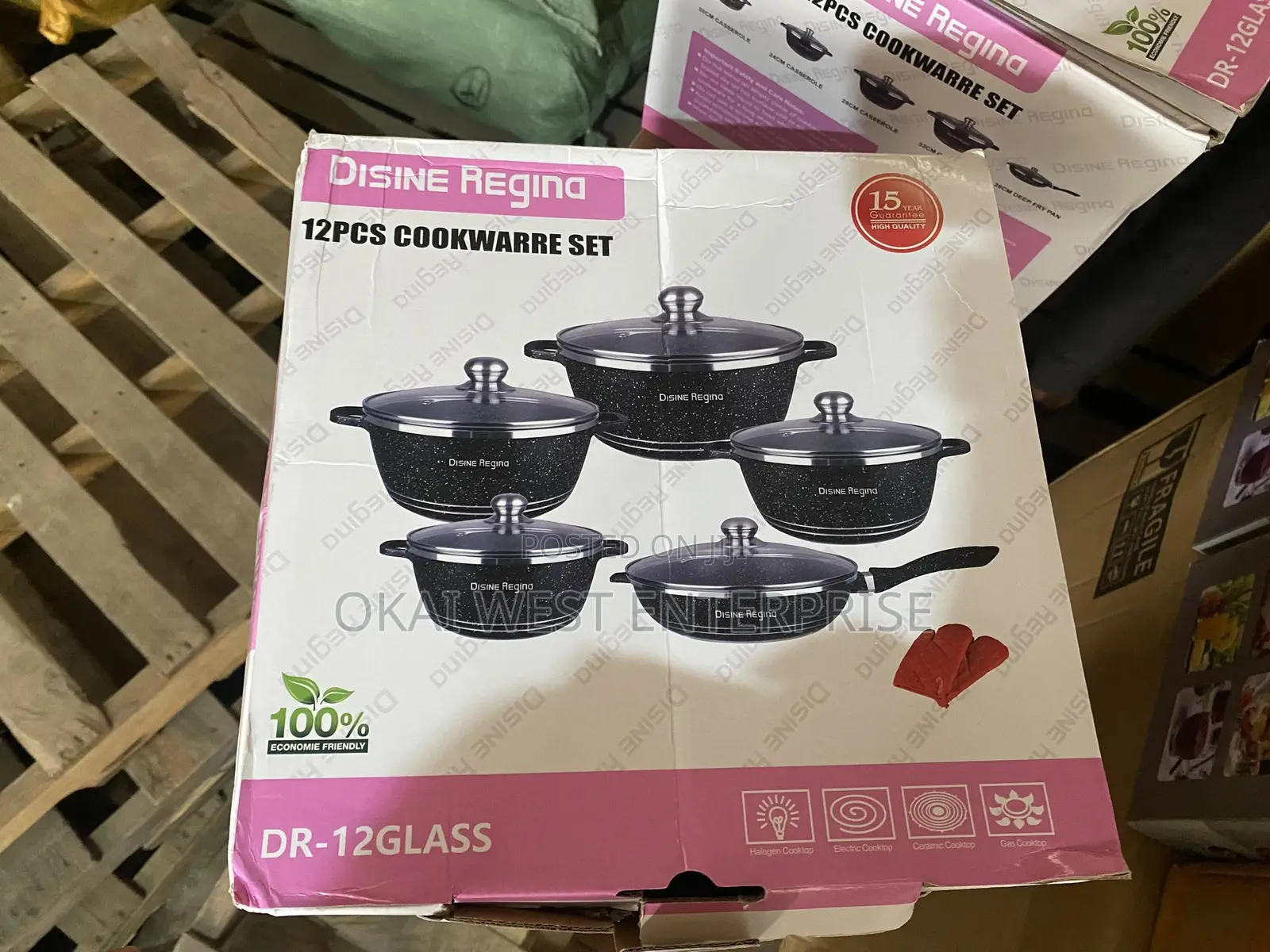 Desine Regina 12-Piece Non Stick Cookware Set