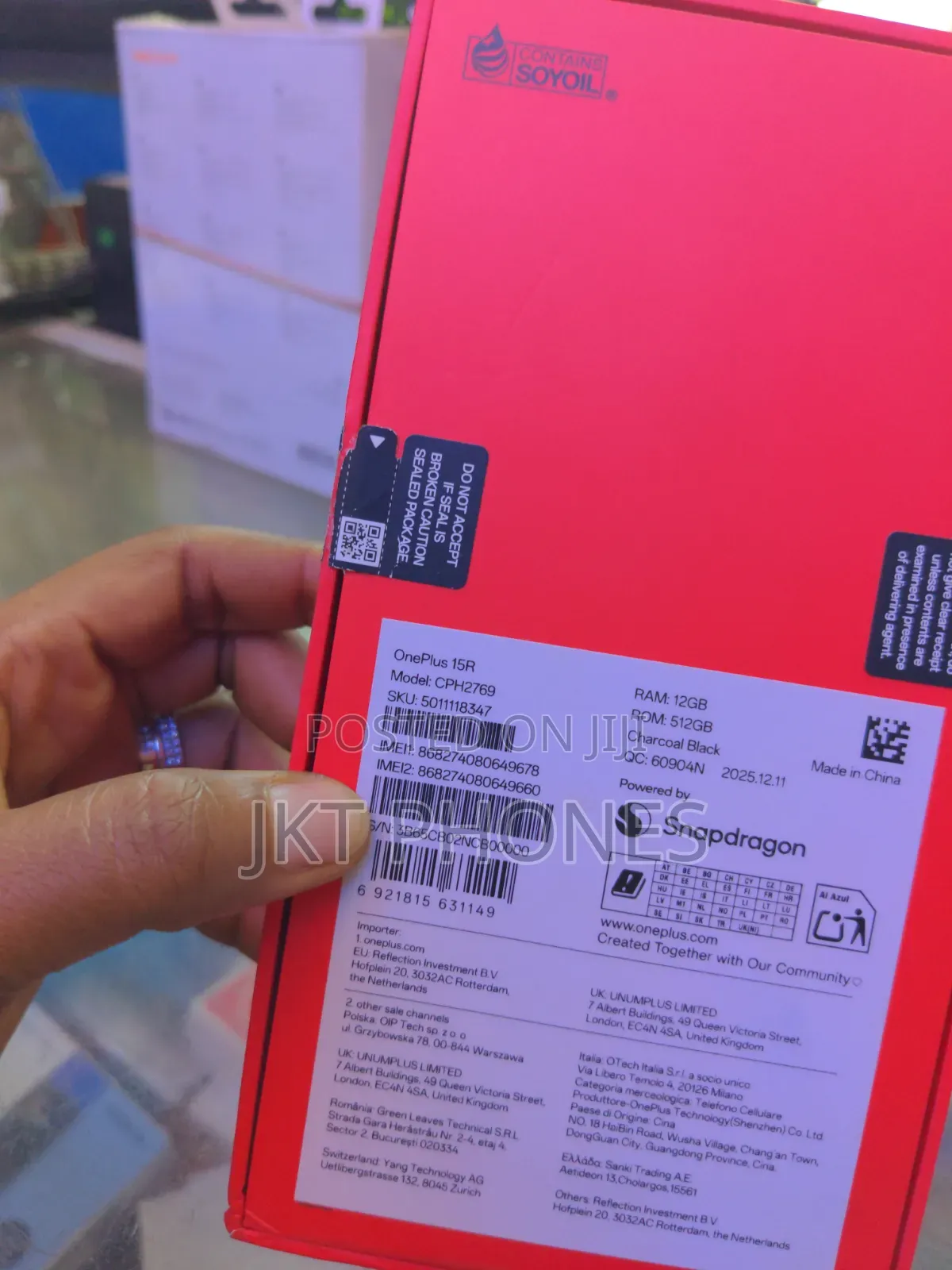 New OnePlus 15R 512 GB Black