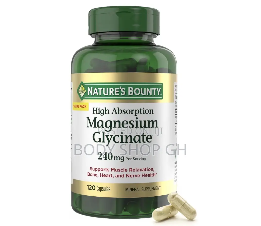 High Absorption Magnesium Glycinate 240 Mg - 120 Count/60 Servings