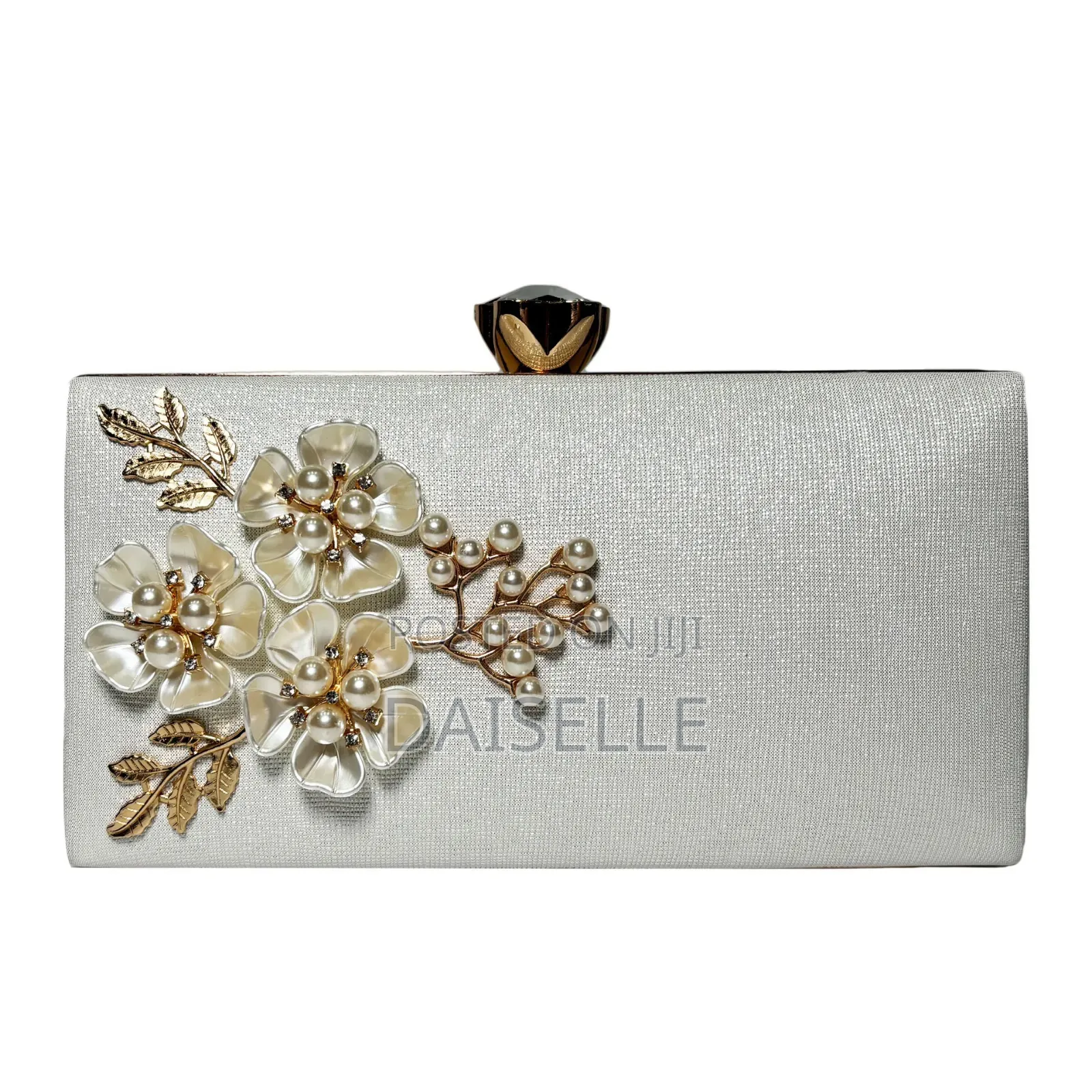 Floral Pearl Clutch
