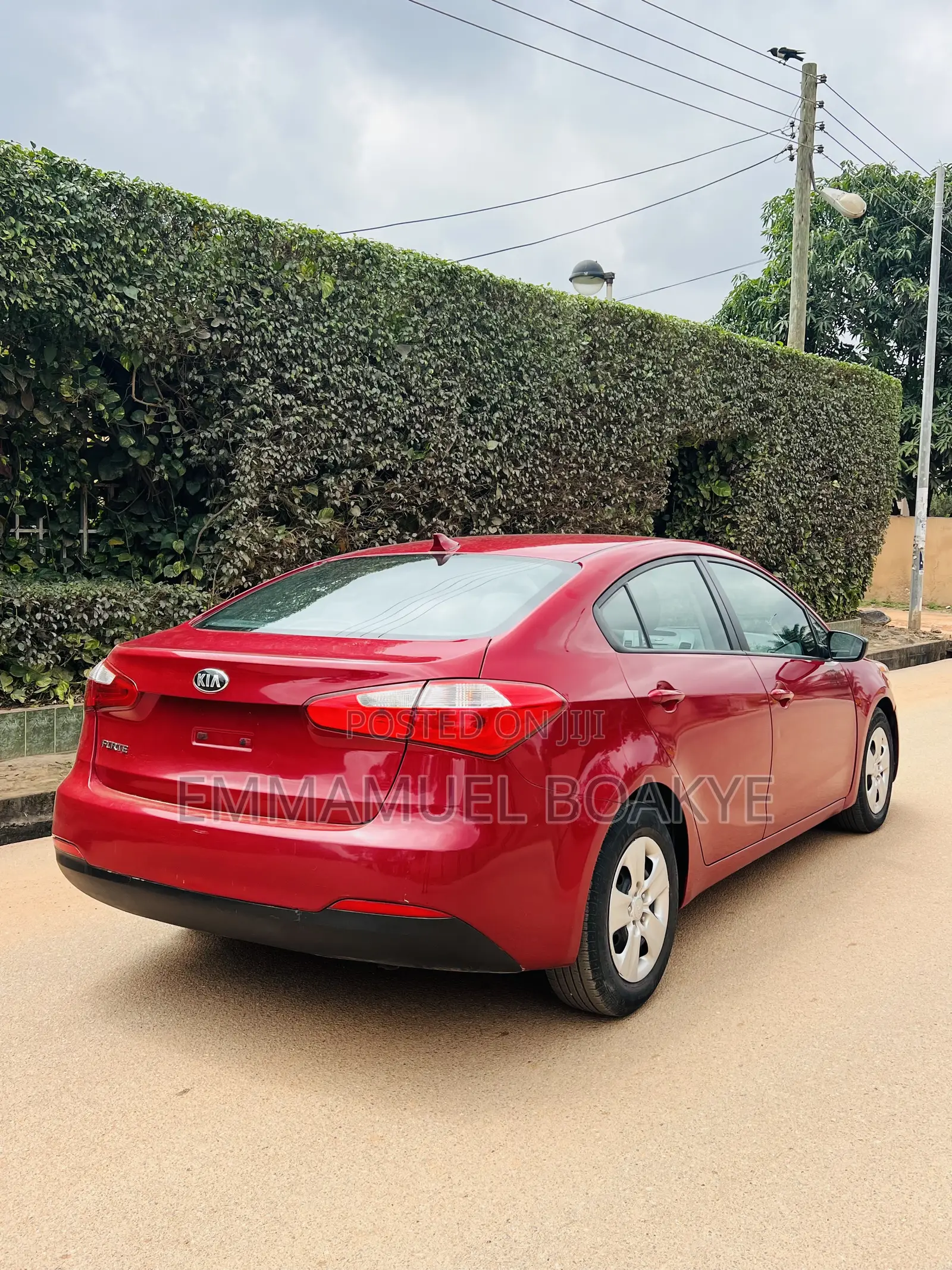 Kia Forte LX Sedan 2015 Red