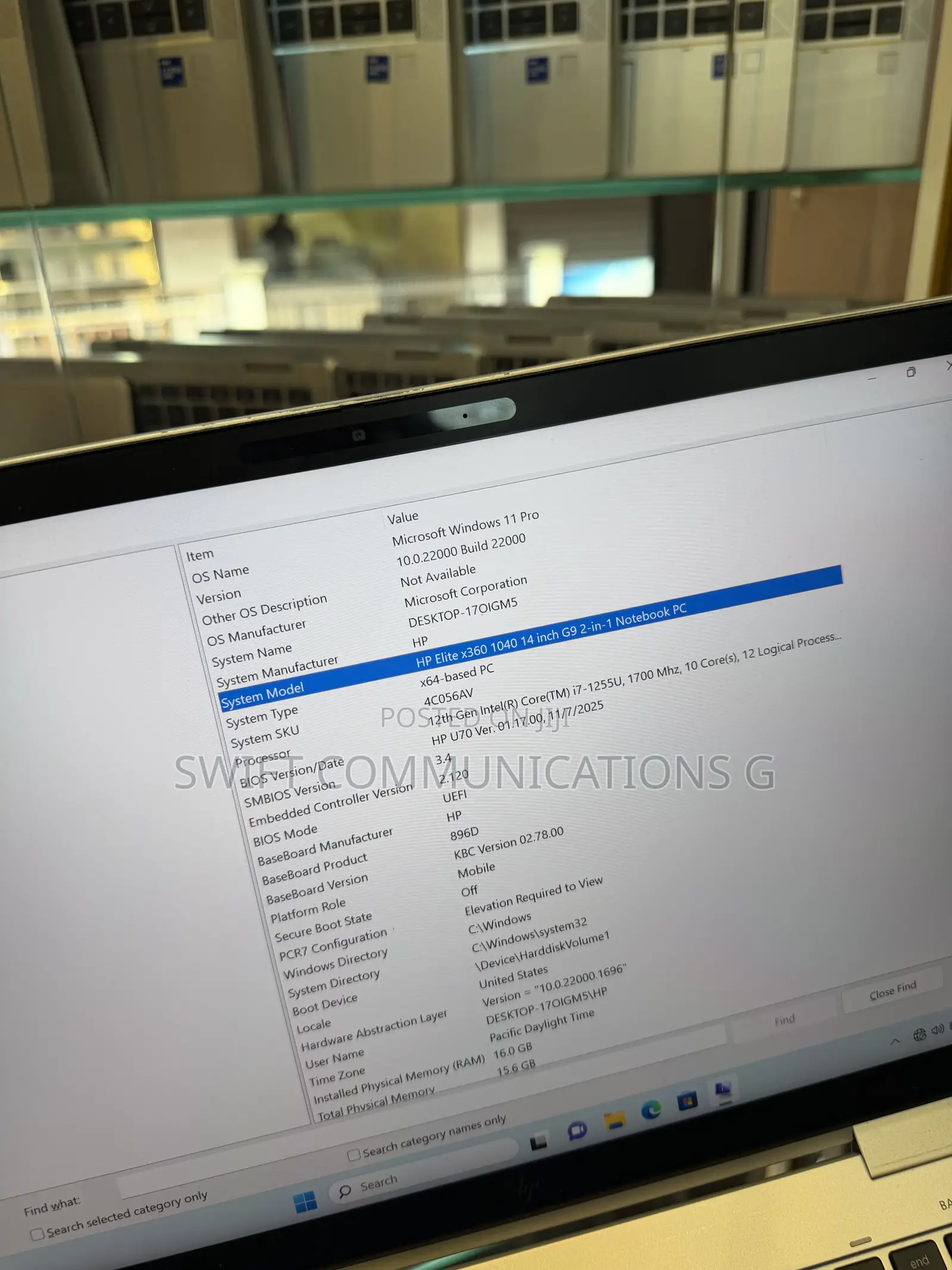 Laptop HP EliteBook x360 1040 G9 16GB Intel Core i7 SSD 512GB