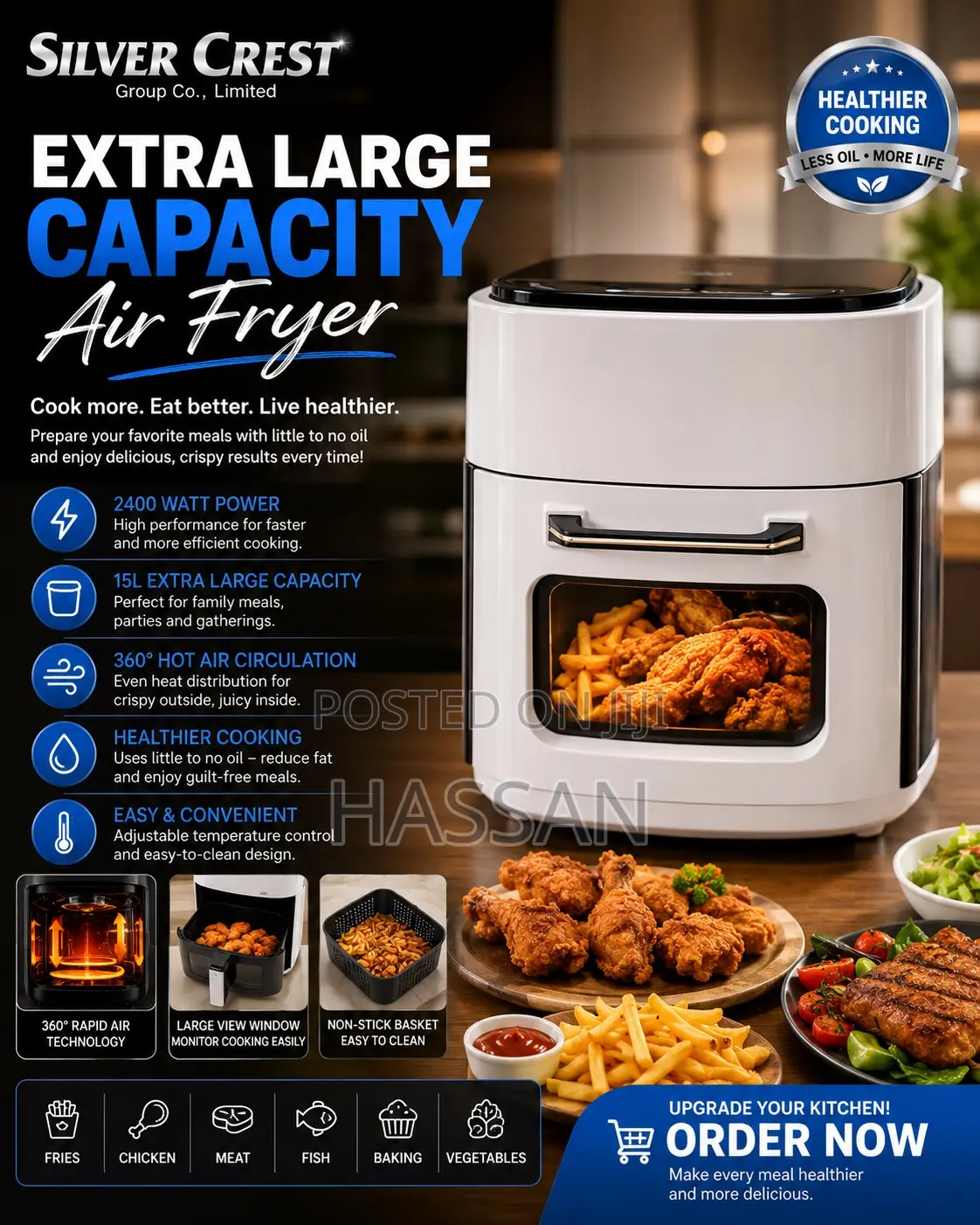 Digital Air Fryer 15L