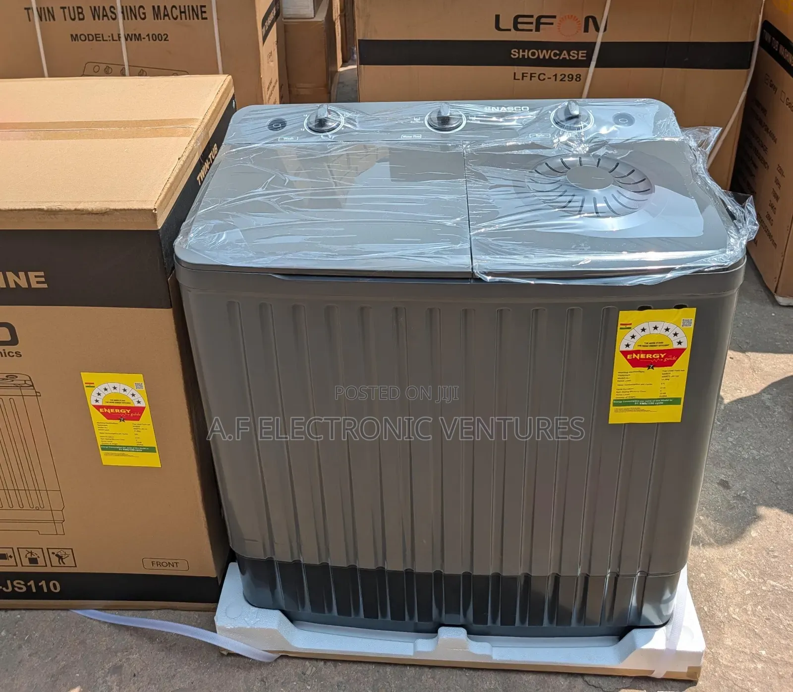Nasco 11kg Twin Tub Semi-Automatic Washing Machine