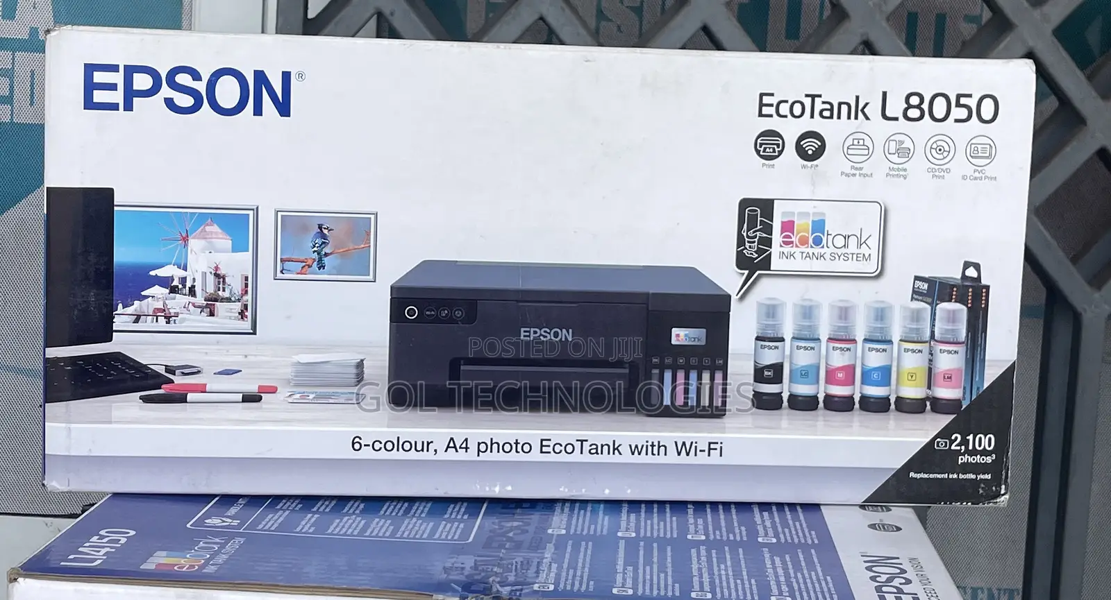 EPSON ECOTANK L8050 6-Colour, A4 Photo EcoTank With Wi-Fi Printer