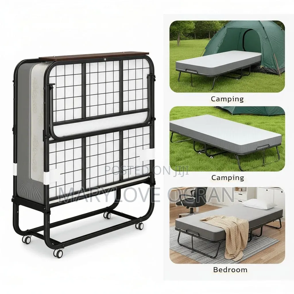 Easy Storage Foldable Bed Plus Mattress
