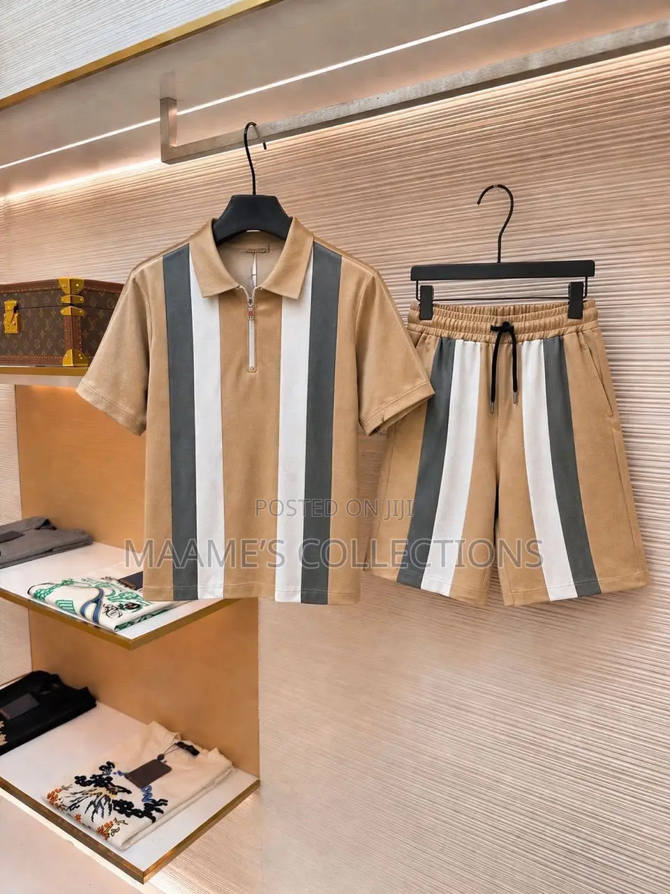 Premium Men’s 2-Piece Polo Shirt Shorts Set | Casual Summer Outfit