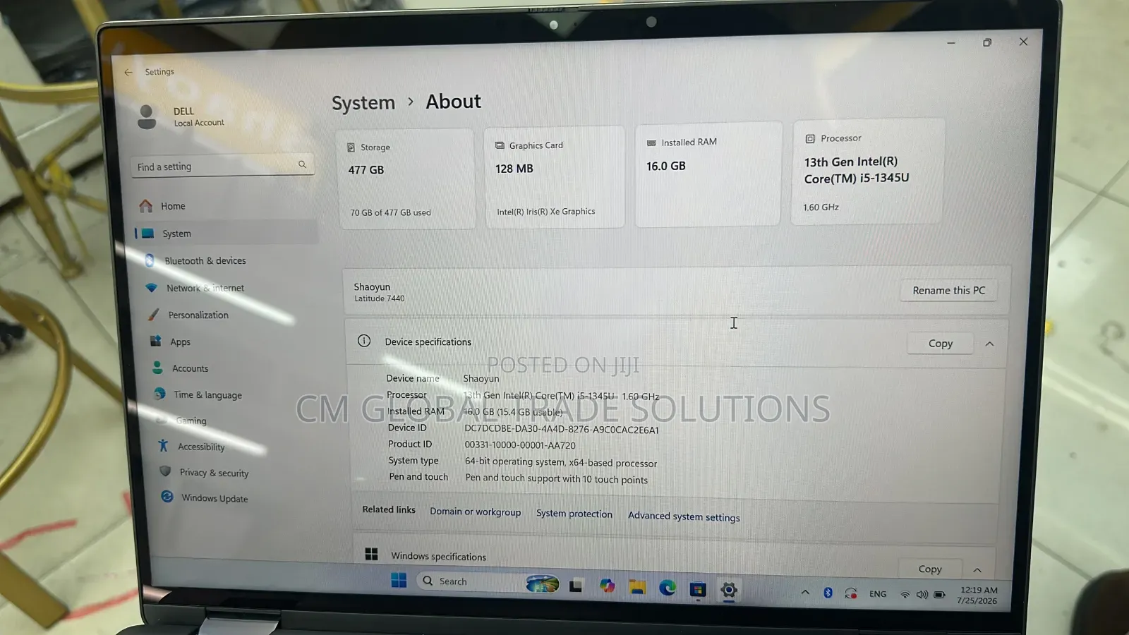 New Laptop Dell Latitude 7400 16GB Intel Core i5 SSD 512GB