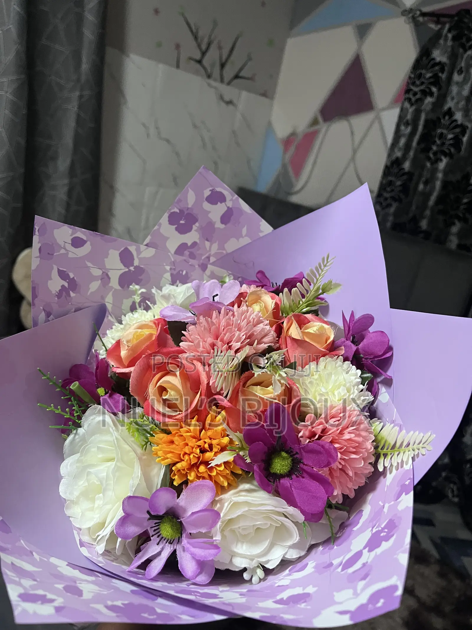 Faux Flower Bouquet