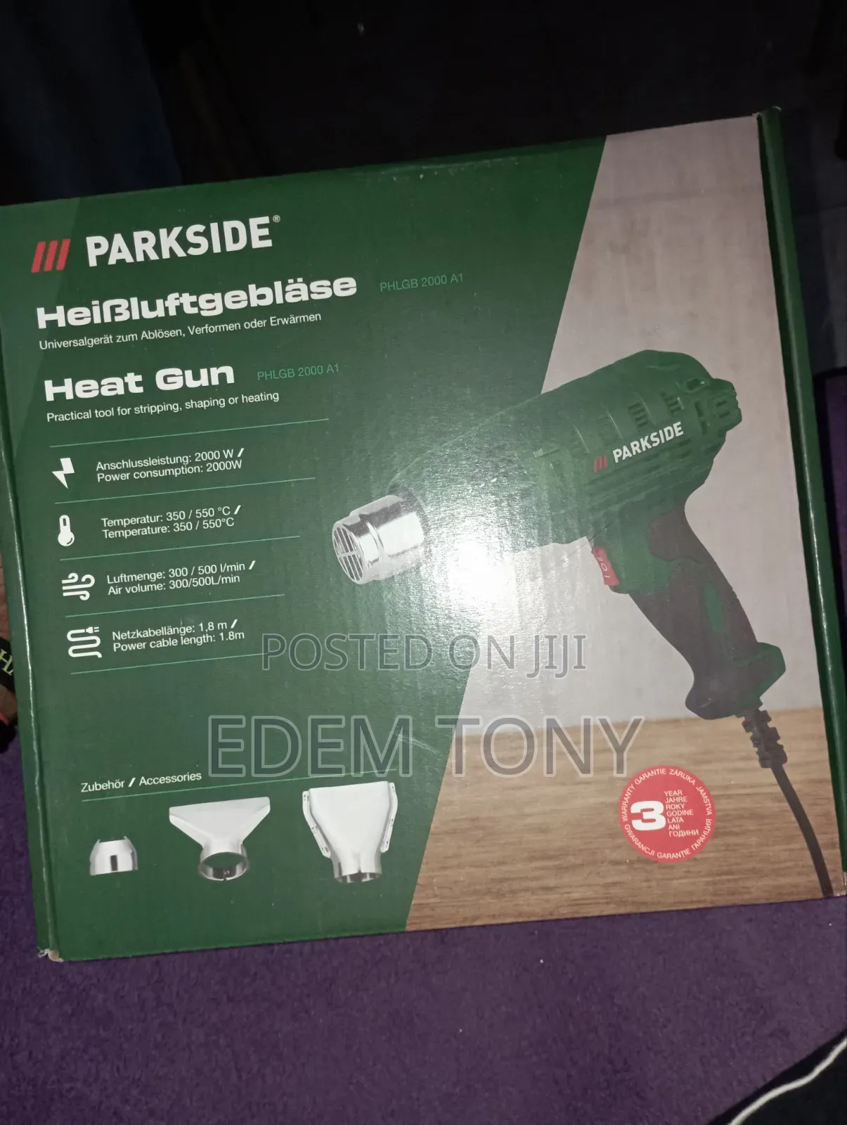 Parkside Heat Gun -Model PHLGB 2000 A1